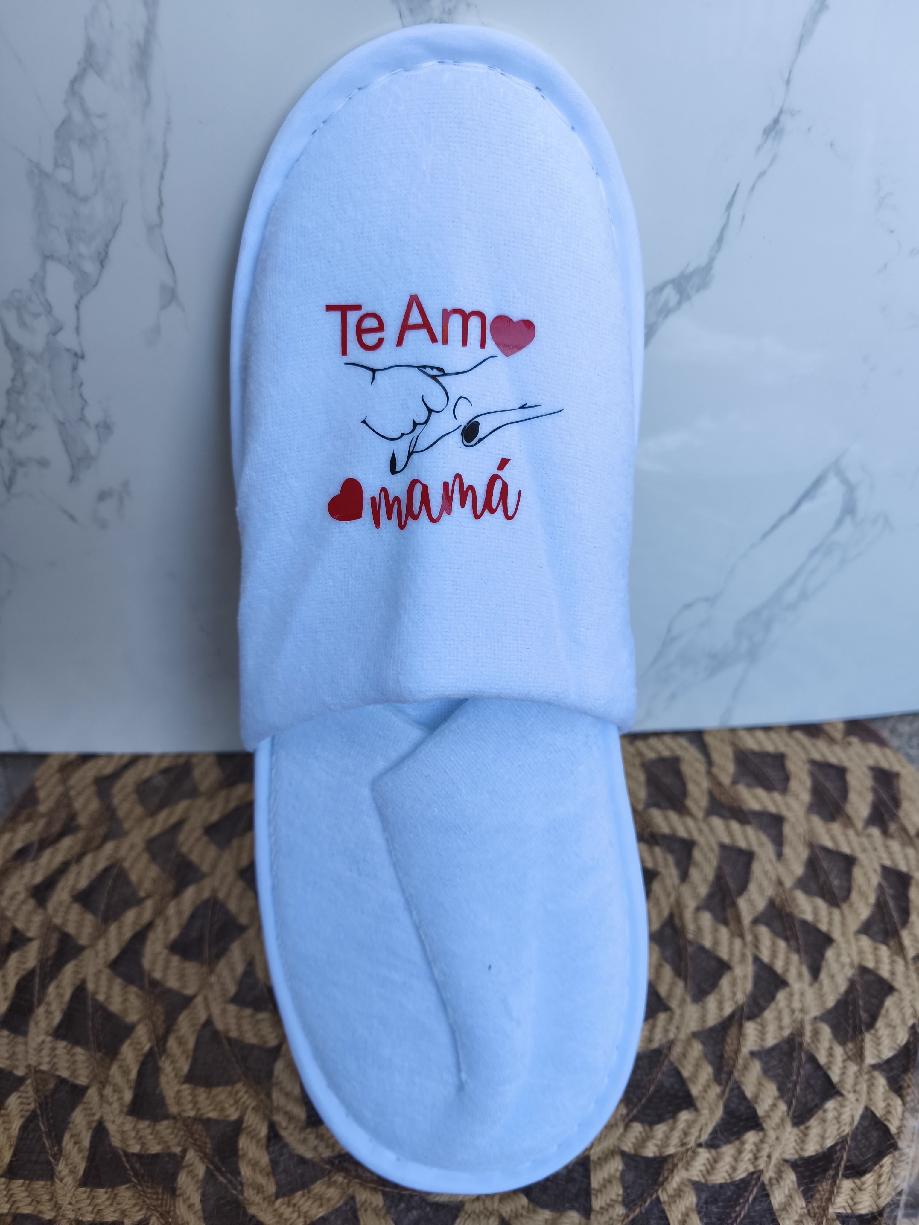 Pantufla blanca Personalizadas 
