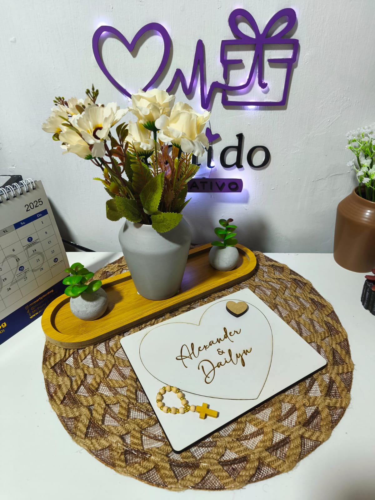 Cuadro para Petición de Padrinos de Bautizo Personalizado