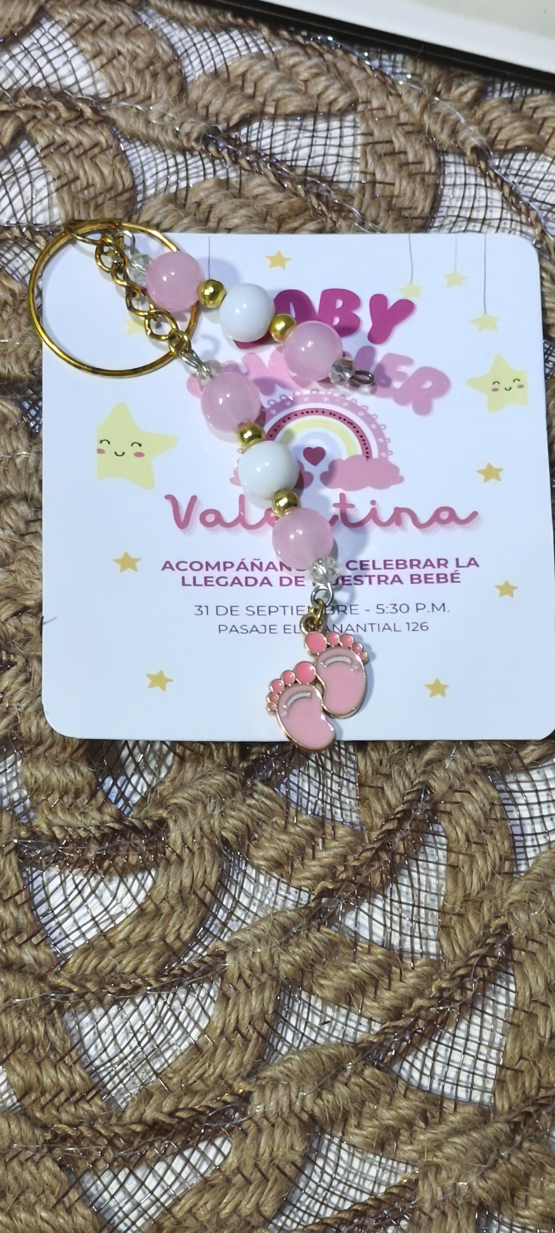 Llavero  para Baby Shower 