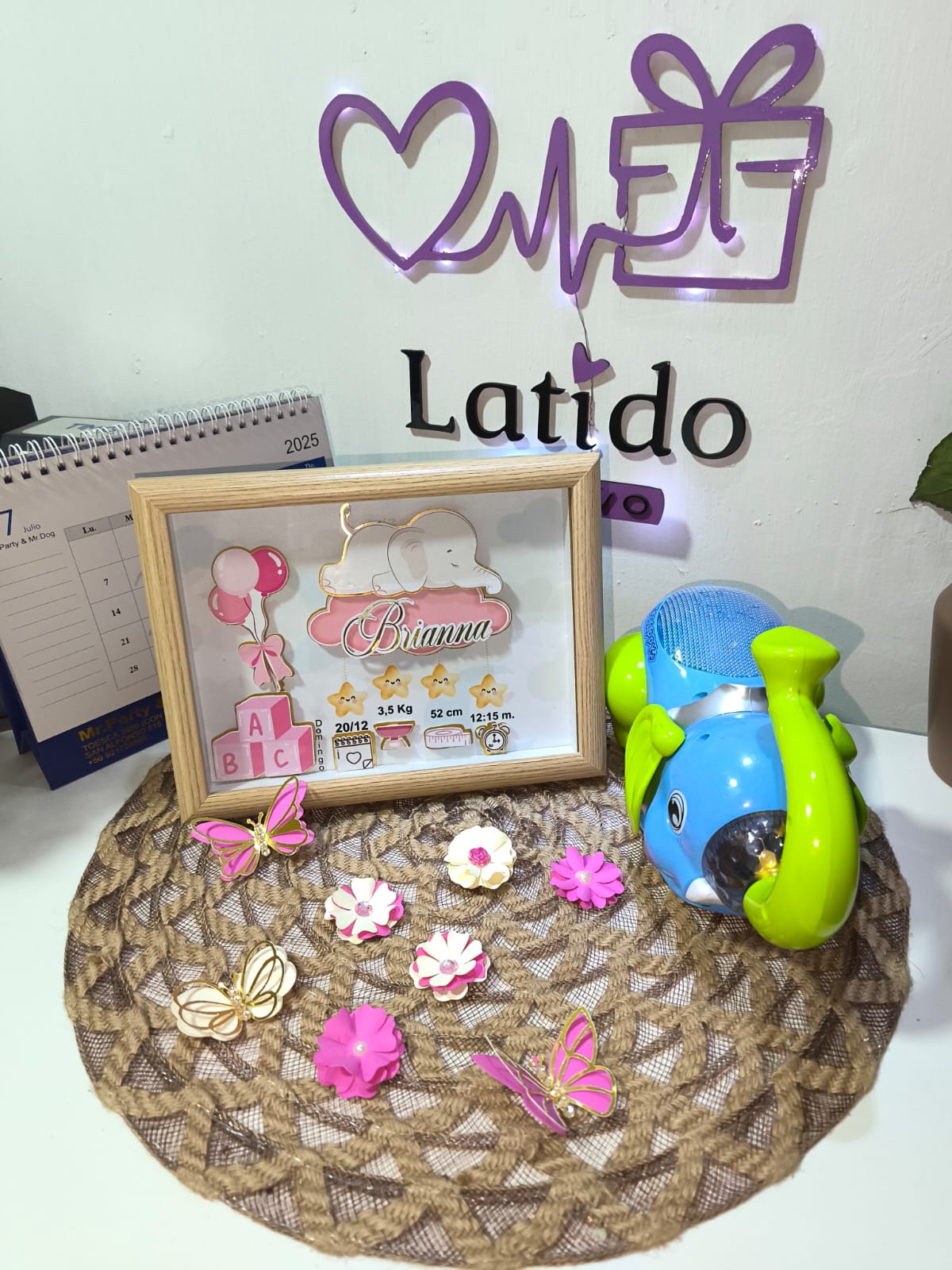 Cuadro Personalizado de Nacimiento.
