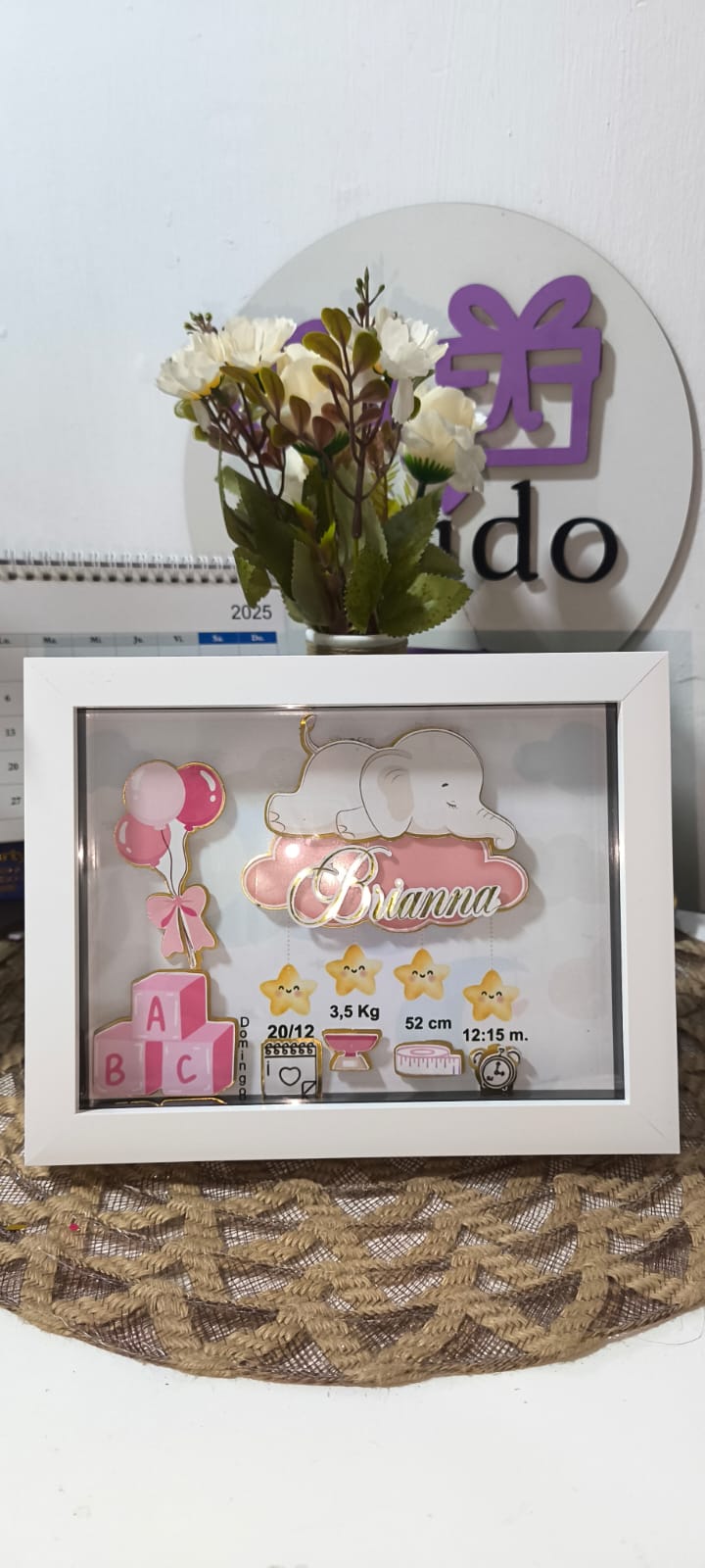 Cuadro Personalizado de Nacimiento.