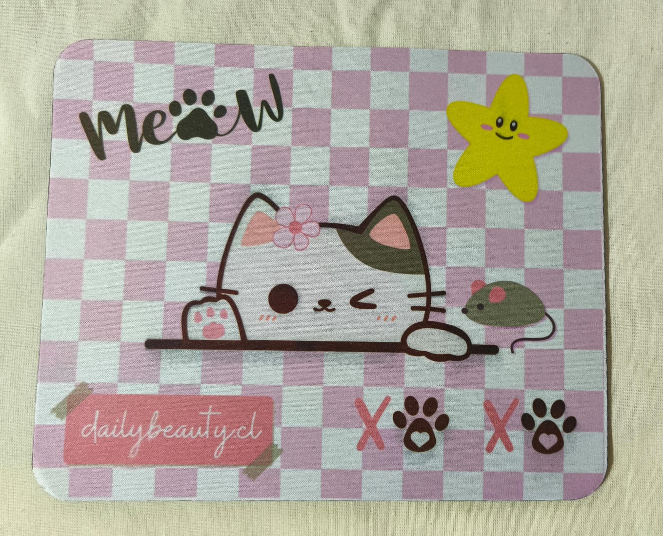 Alfombrilla de ratón kawaii de Gato