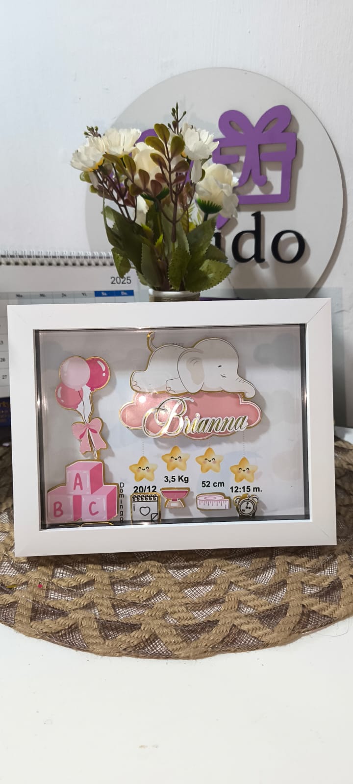 Cuadro Personalizado de Nacimiento.