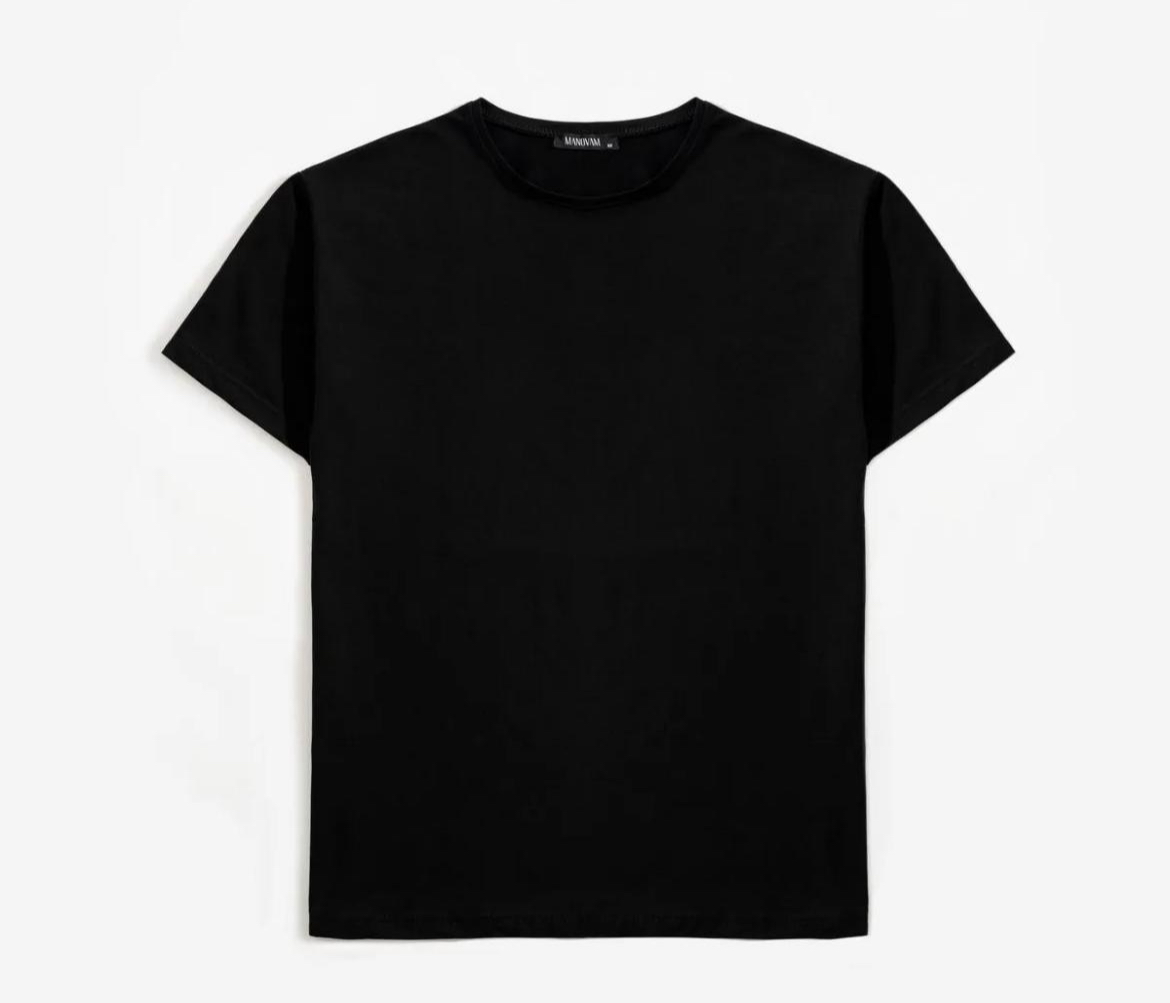 Erkek siyah T-shirt