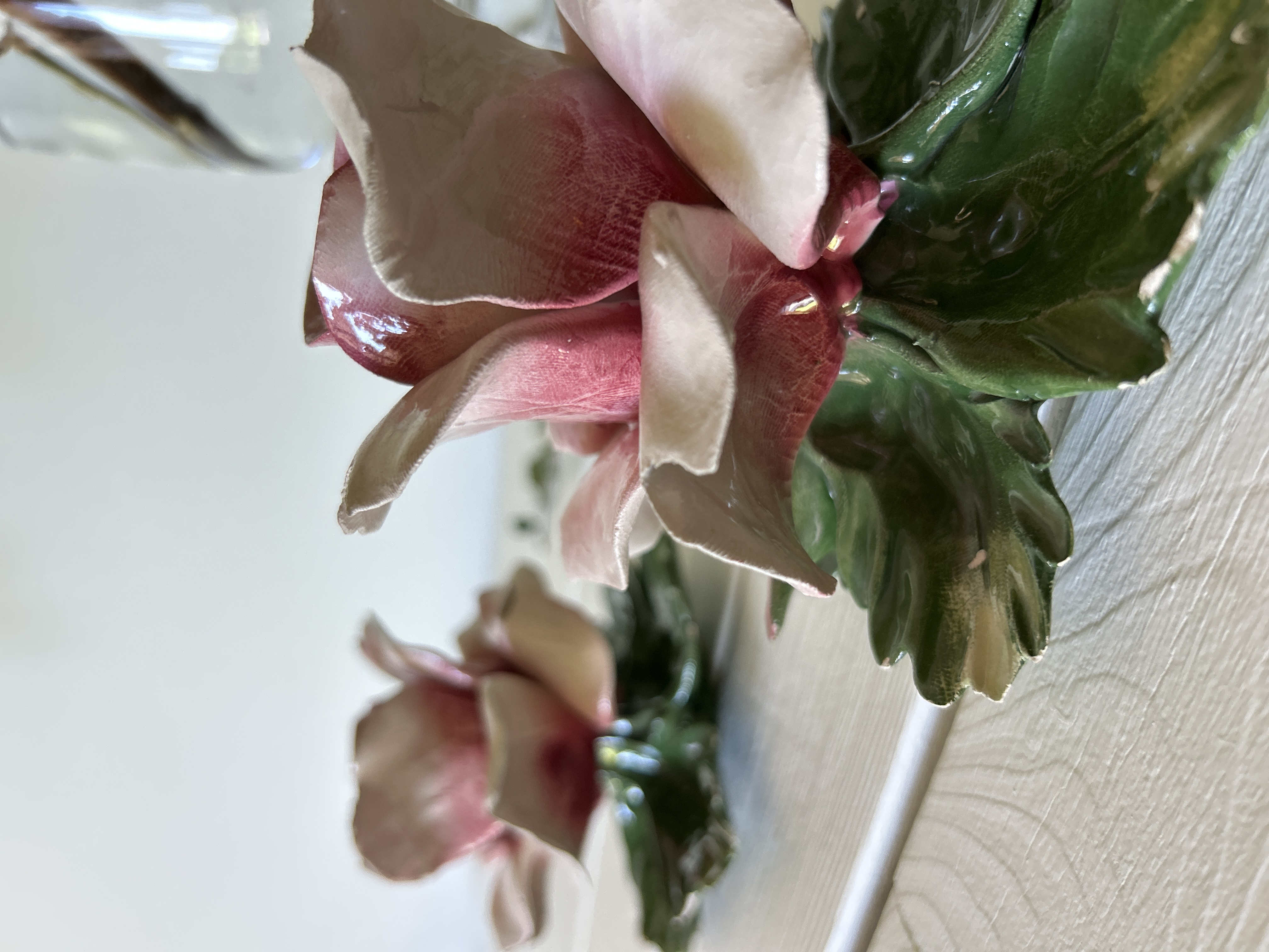 Ceramic Rose Flower Decor