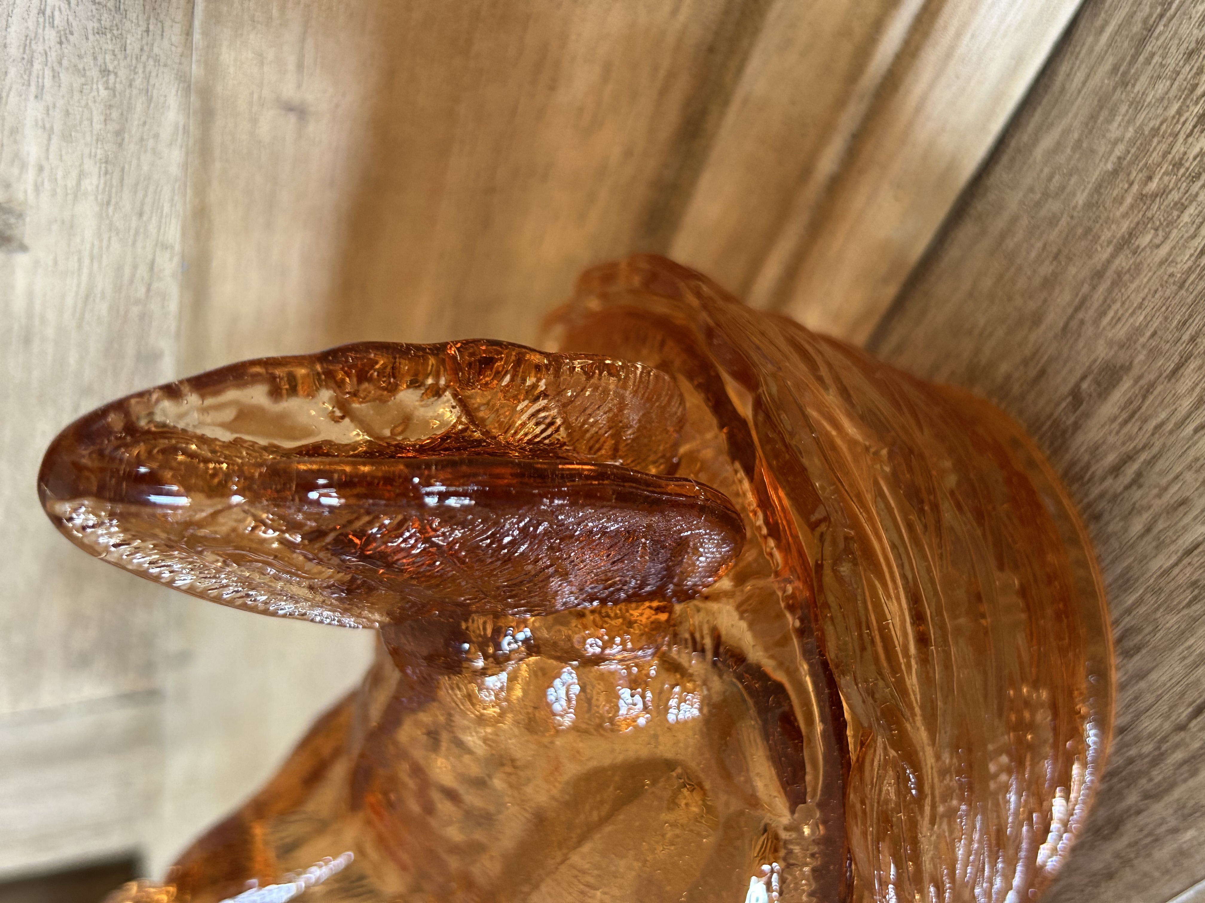 Vintage Glass Hen on Nest