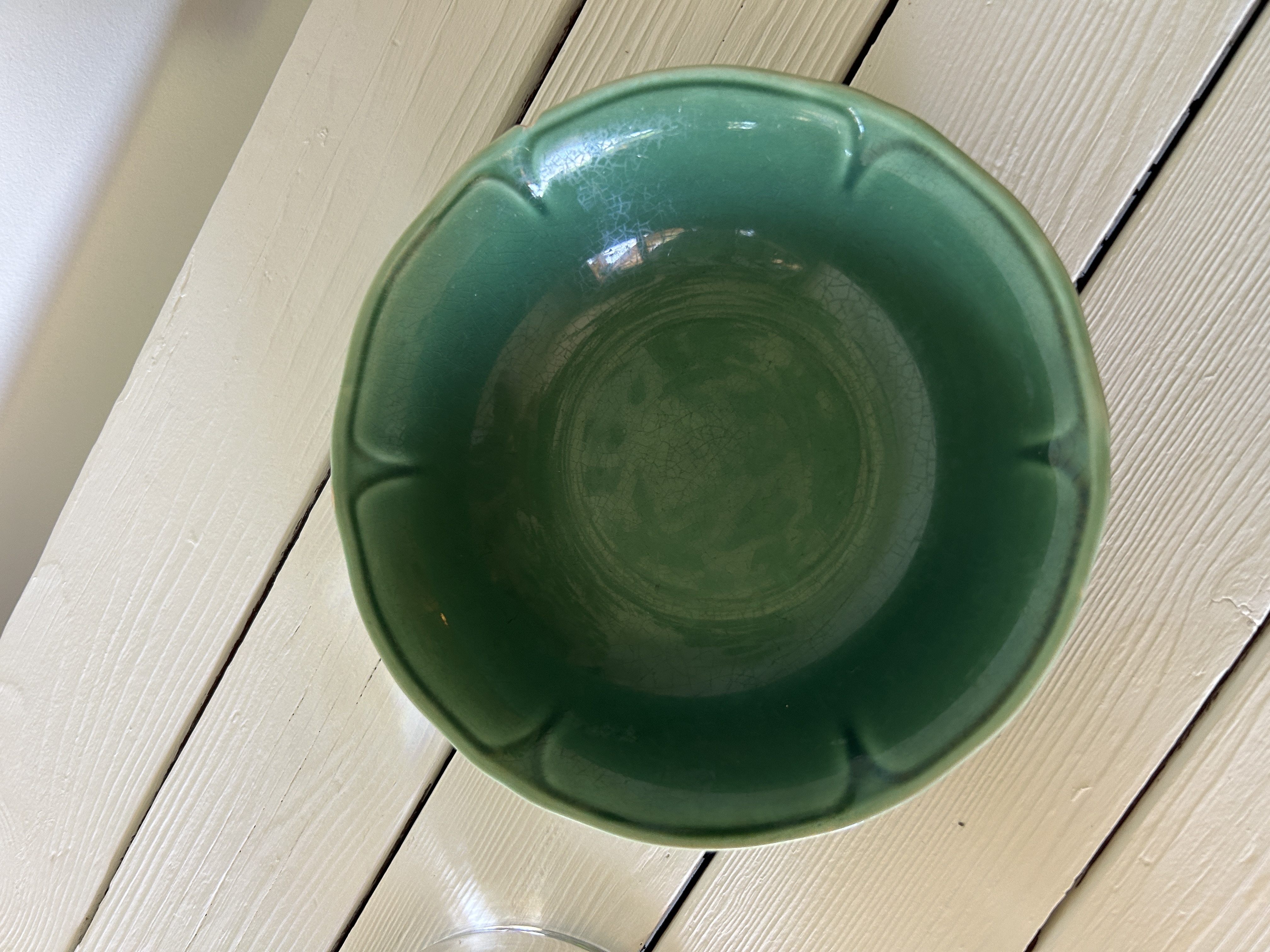 Vintage Green Ceramic Bowl Set