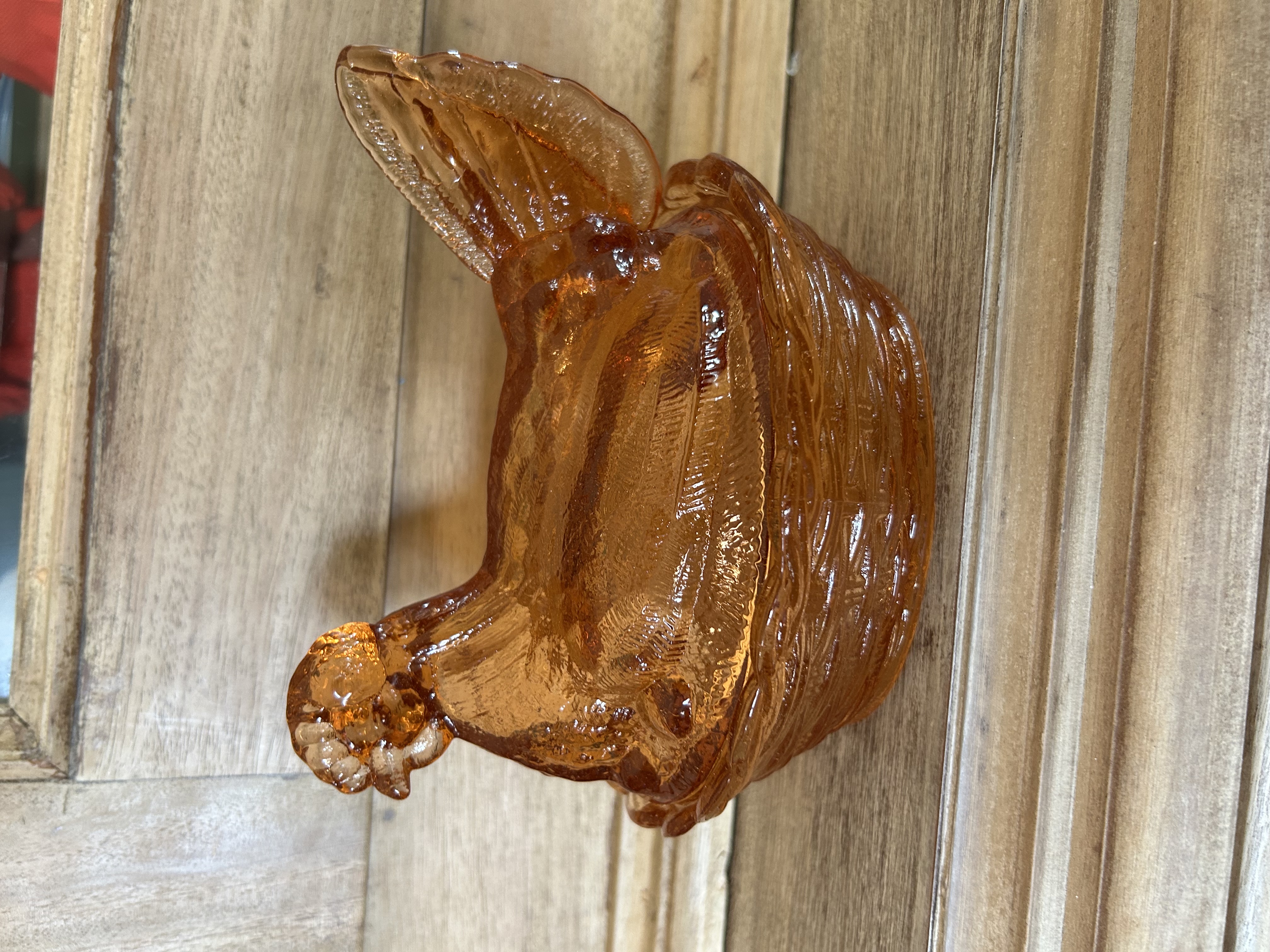 Vintage Glass Hen on Nest