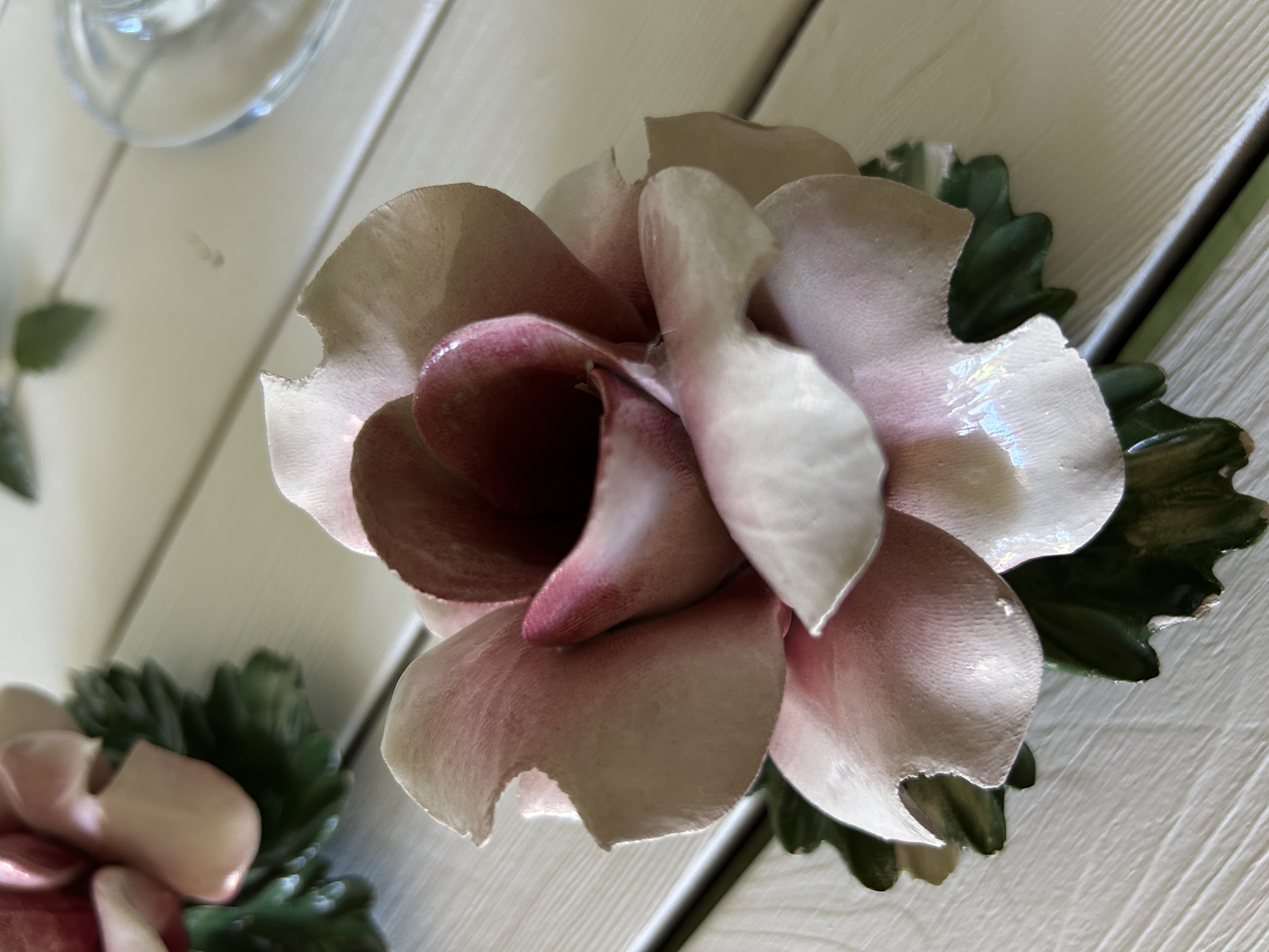 Ceramic Rose Flower Decor