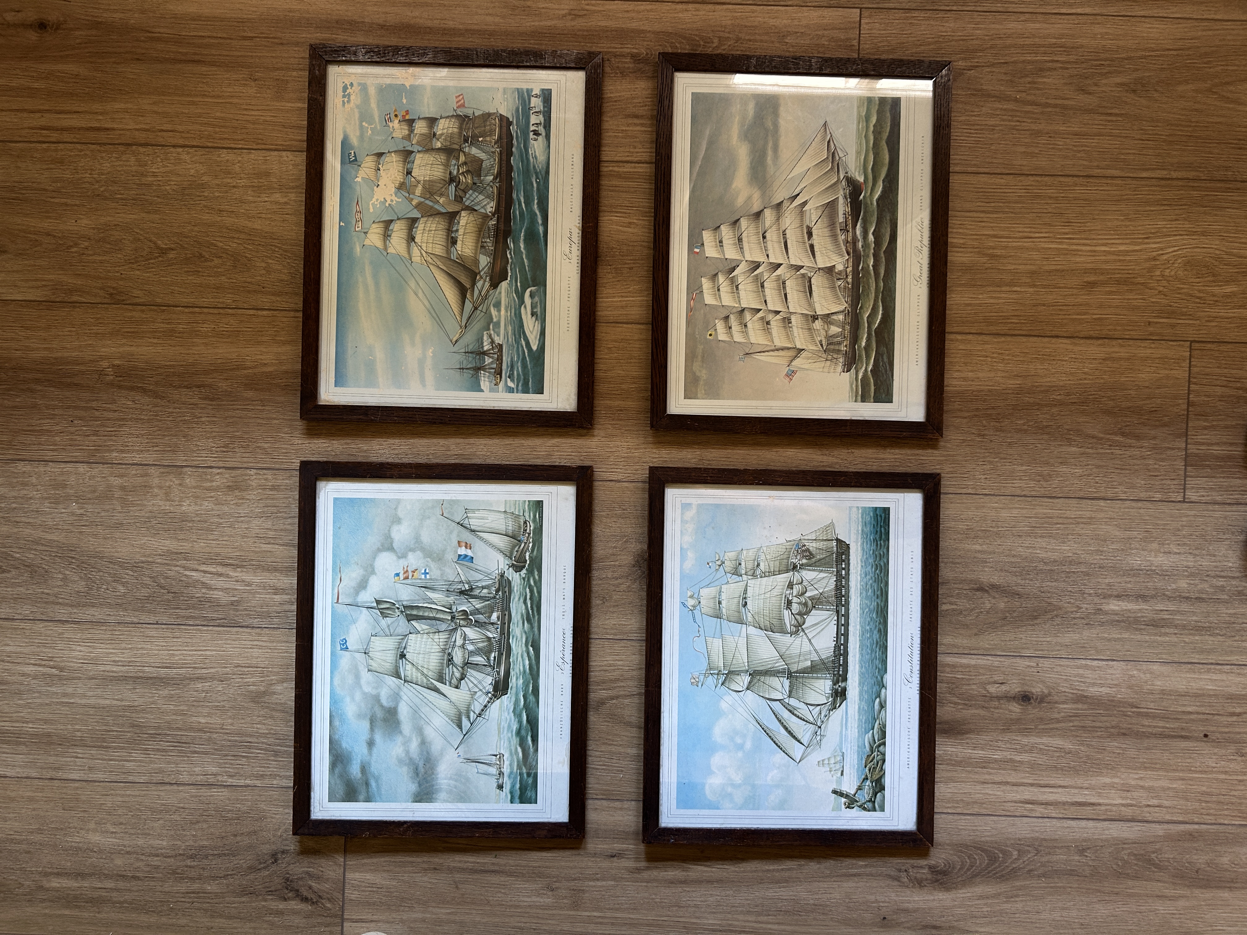 Vintage Sailing Ship Art Print Collection 