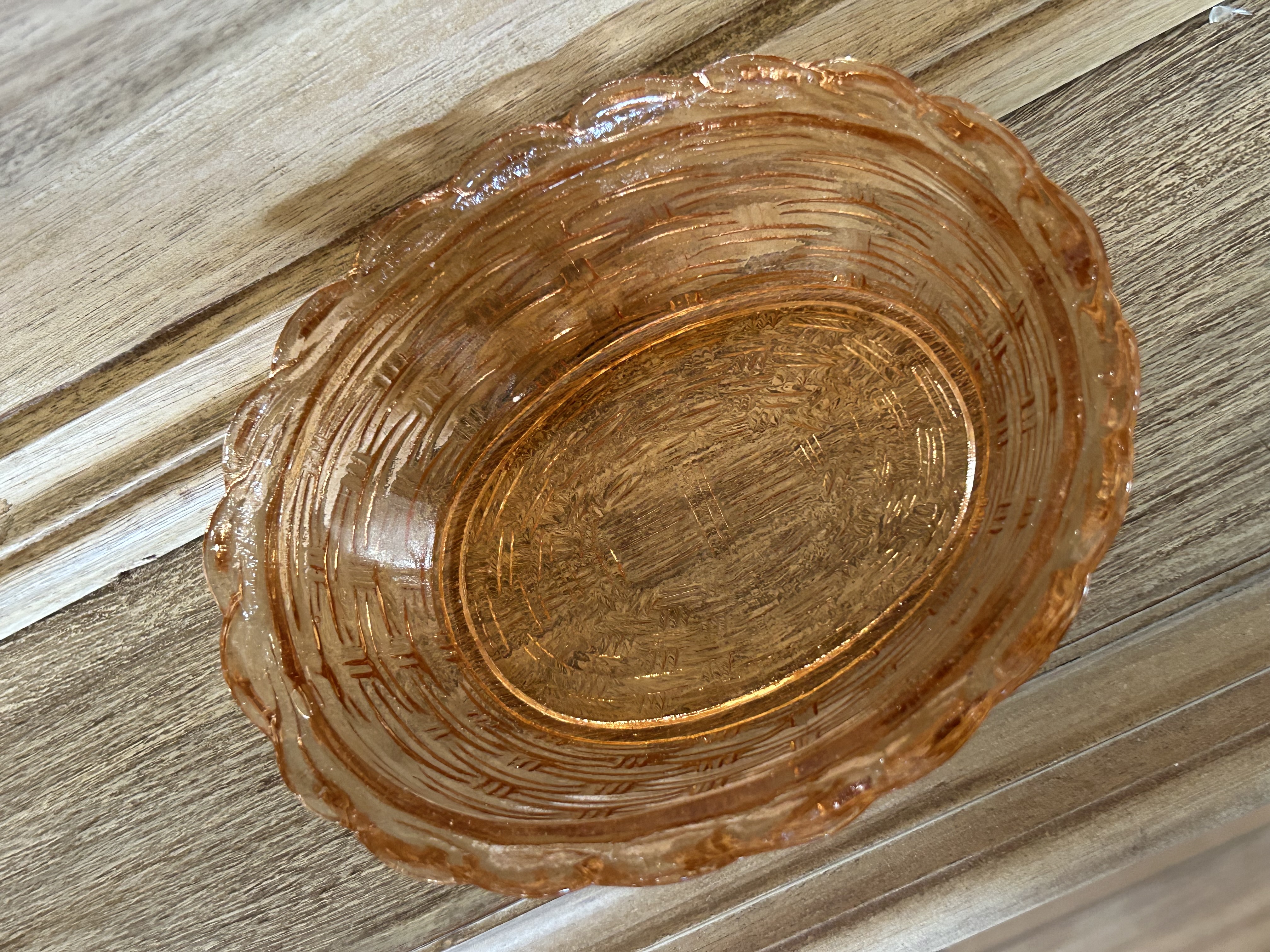 Vintage Glass Hen on Nest