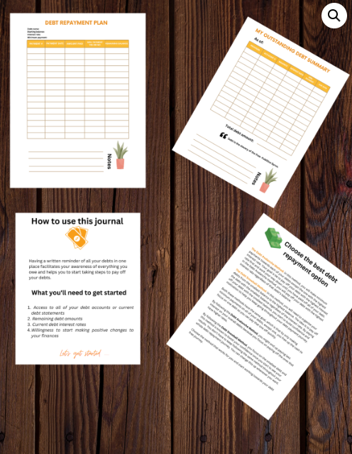 Debt Payoff Journal: Step by step Guide for Beginners