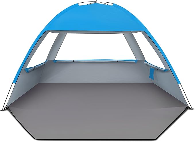 UPF 50+ UV Protection Portable Beach Tent, Lightweight, Easy Setup Cabana