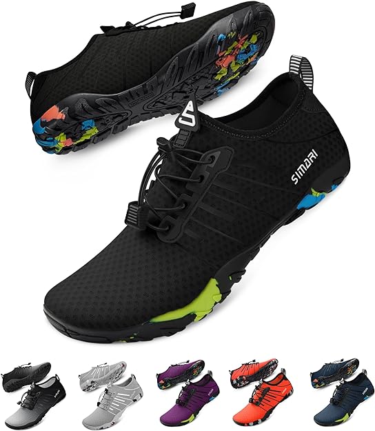 Water Shoes - Barefoot Quick-Dry Aqua Socks - Non-Slip Design