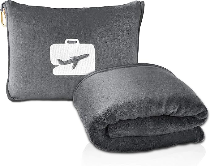 Travel Blanket and Pillow Set