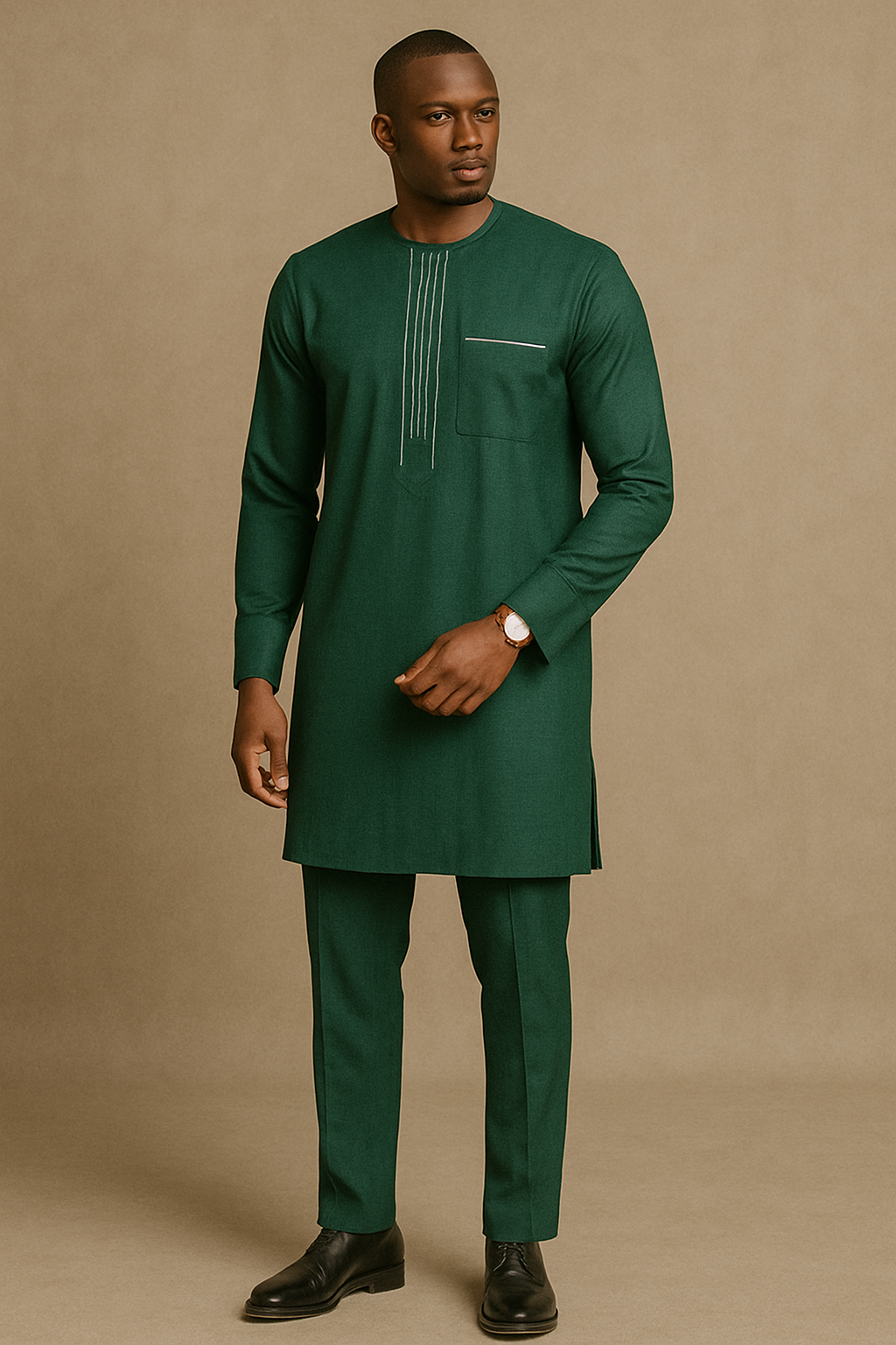 Boubou Vert Émeraude