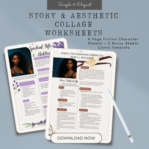 6-Page Faith-Based Fiction Character Builder Template