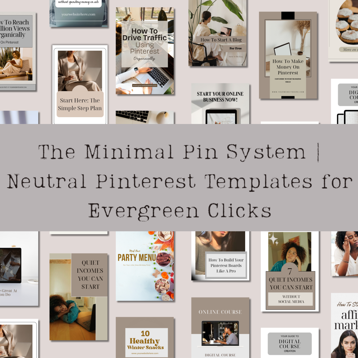 24 Evergreen Pinterest Pin Templates