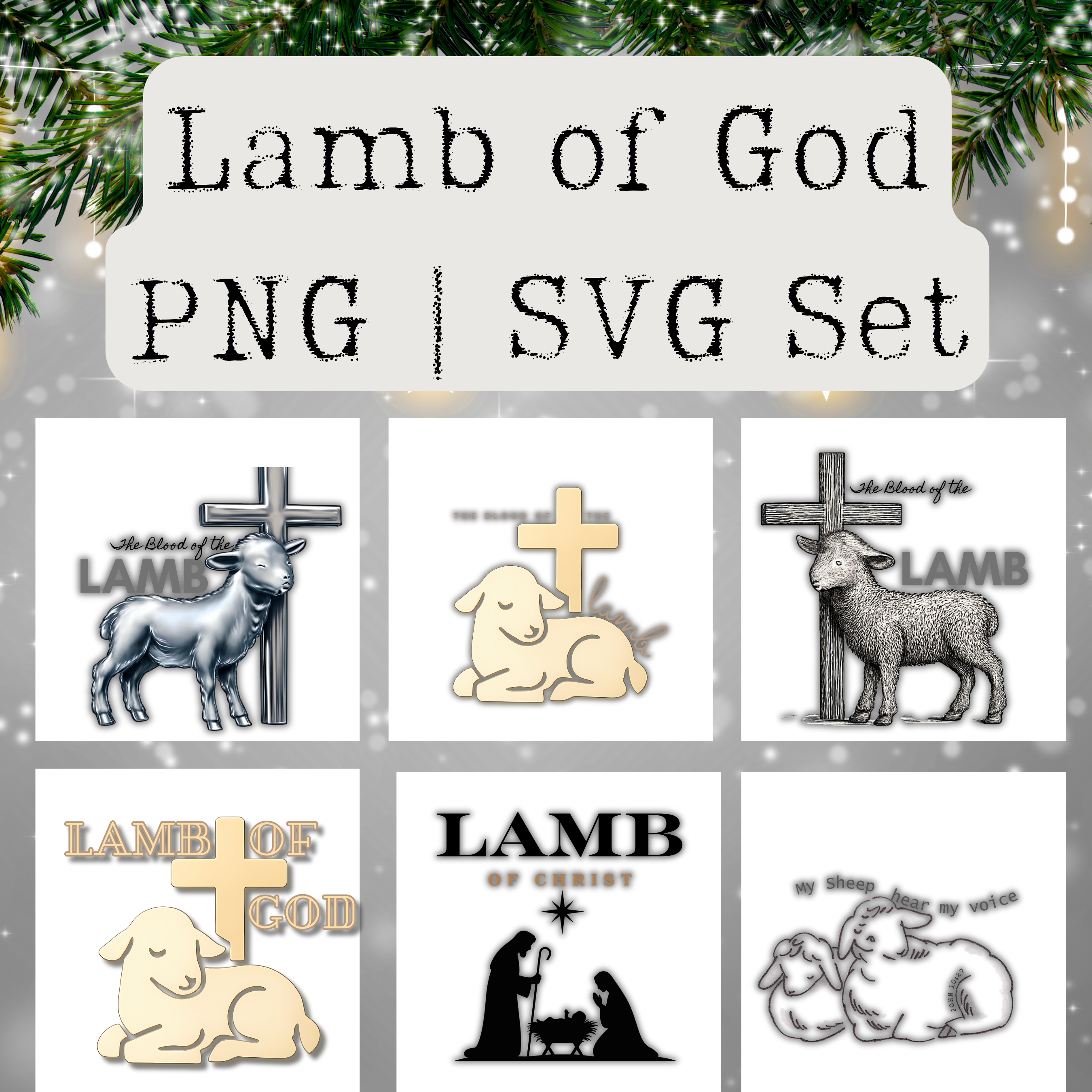 Lamb of God PNG and SVG Set