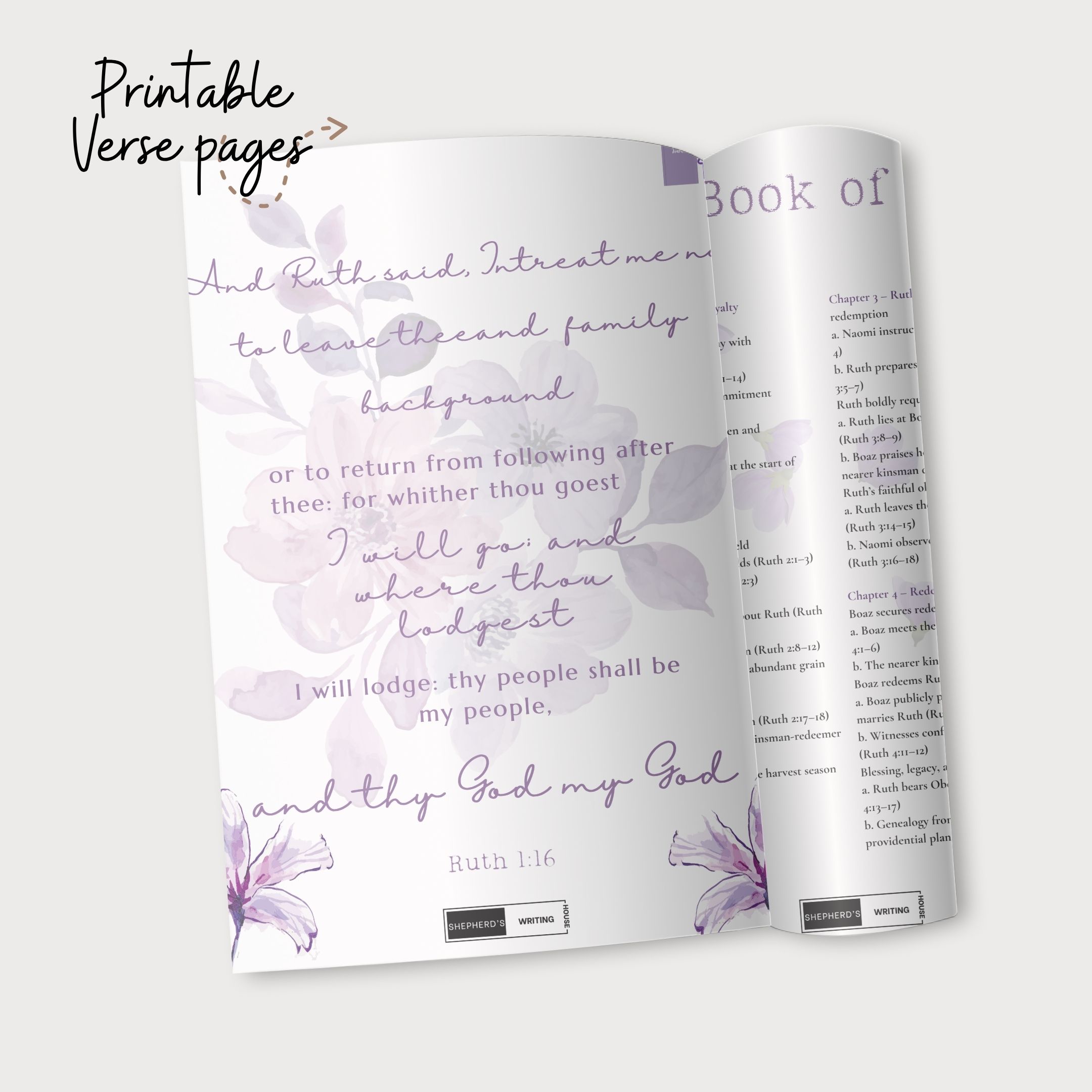 The Book Of Ruth with Journal