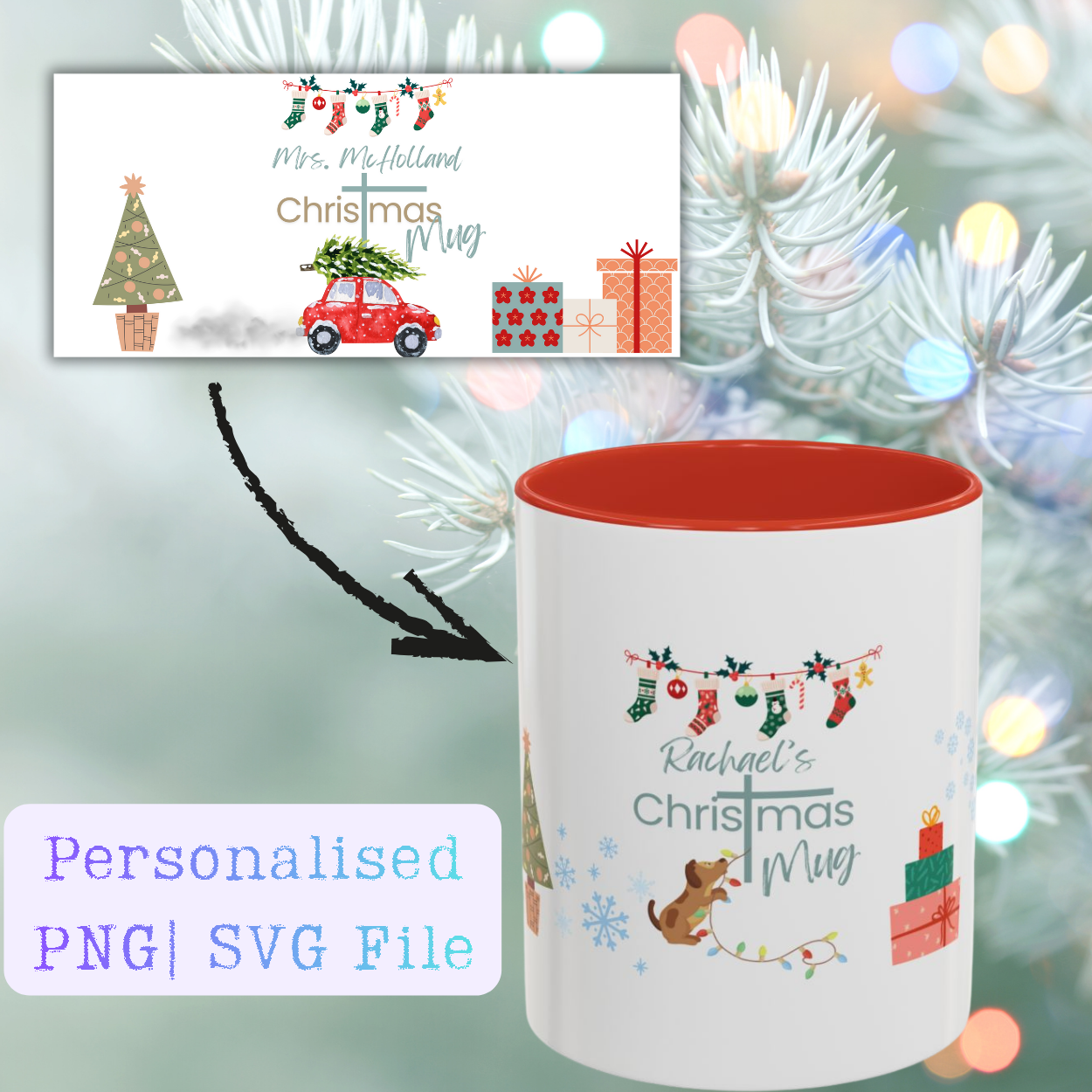 Personalised Christmas Mug