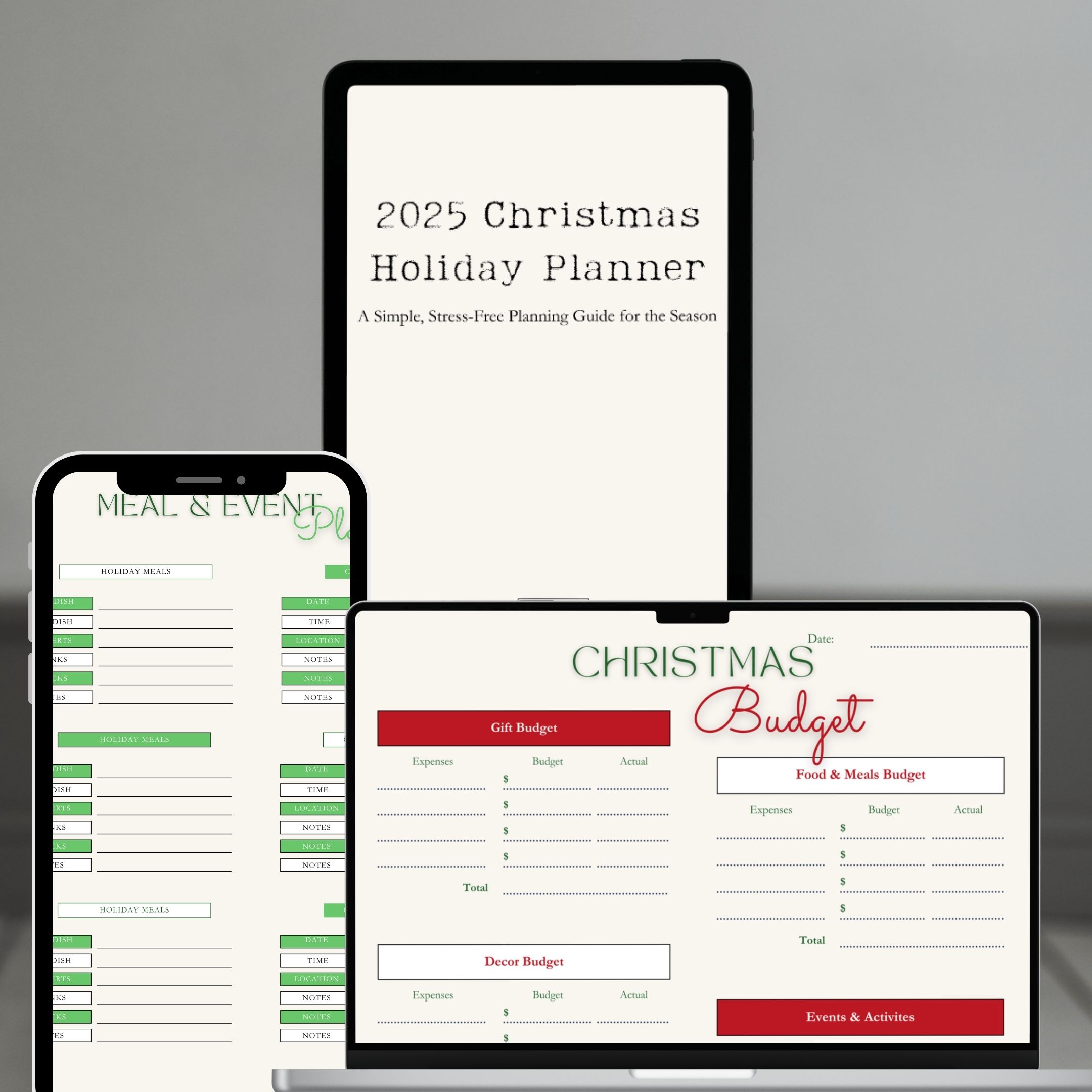 2025 Christmas Holiday Planner (7-Page Printable)