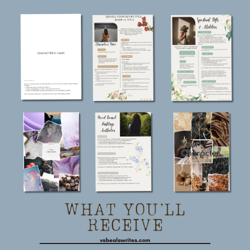 6-Page Faith-Based Fiction Character Builder Template