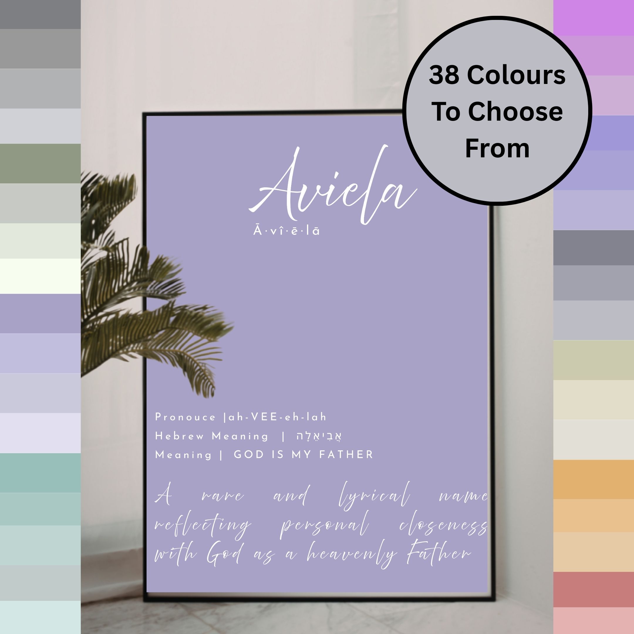 Customize Baby Name Definition Print | Custom Nursery Wall Art | Faith-Based & Meaningful Gift | Poster