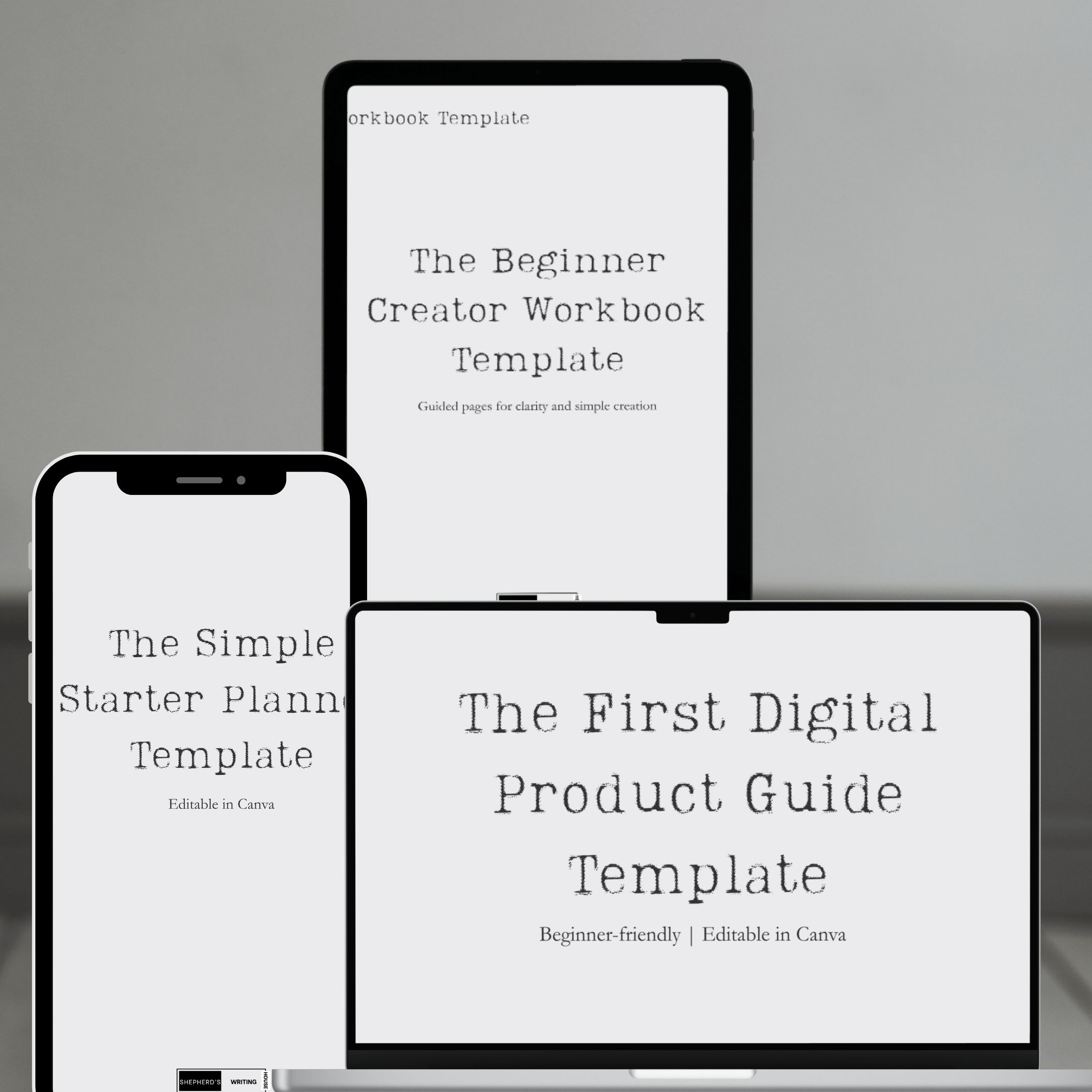 Starter Bundle: Beginner-Friendly Canva Templates for Your First Digital Product