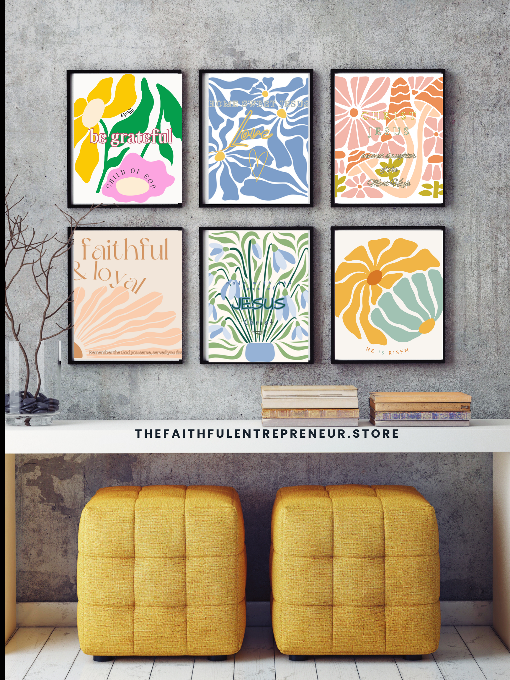 16-Set Jesus Art Prints
