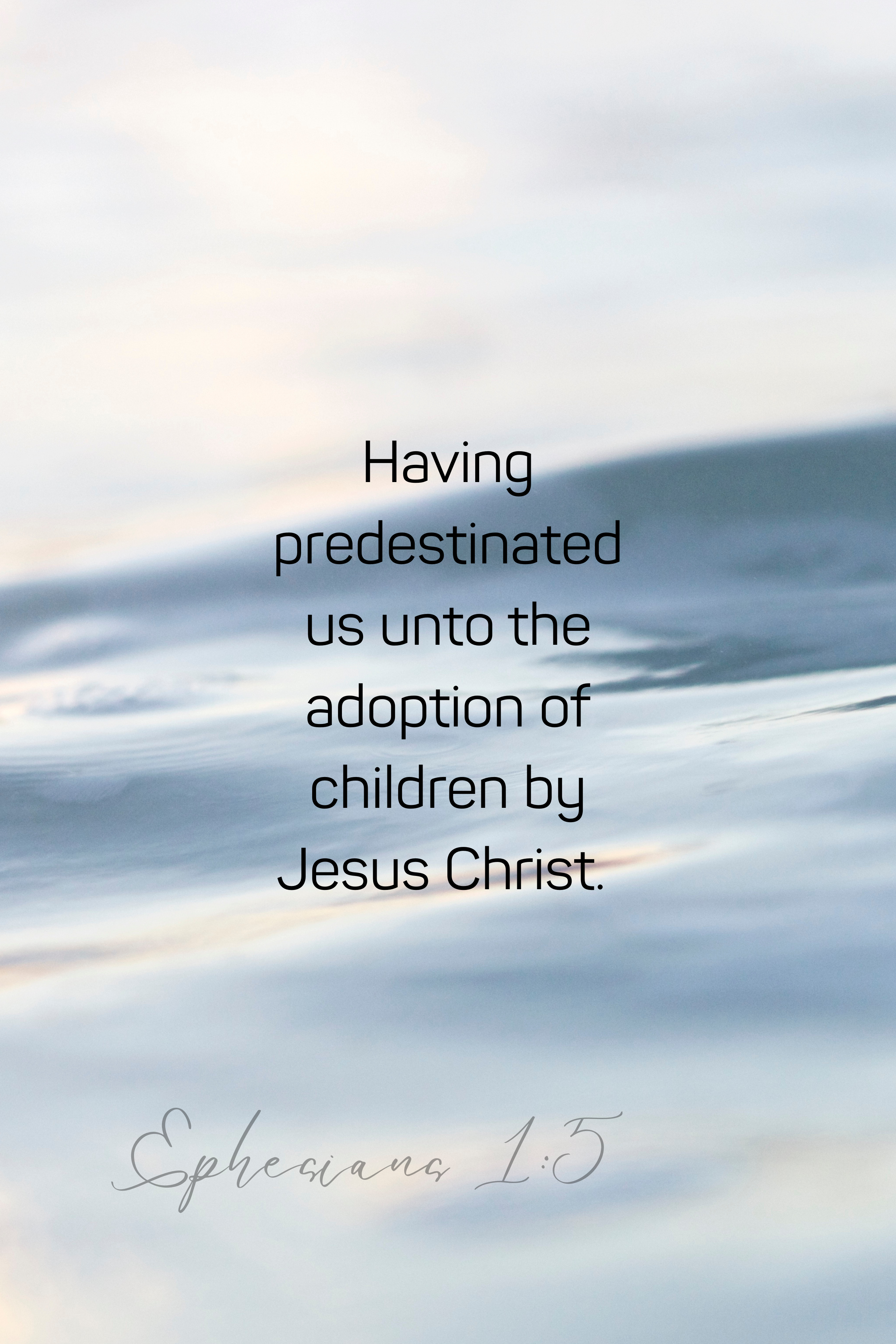 Ephesians 1:5 