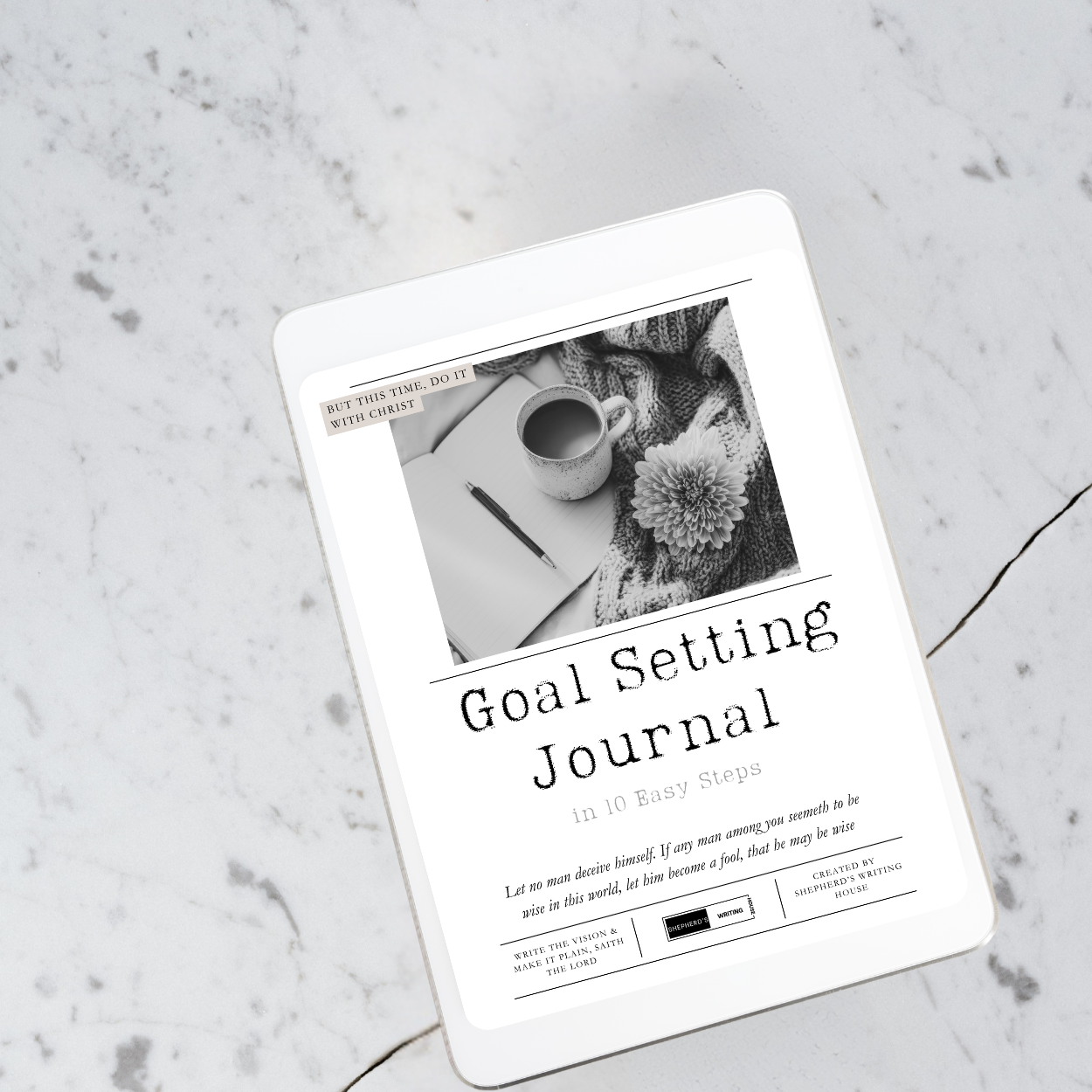 Goal Setting Journal Using Biblical Principles