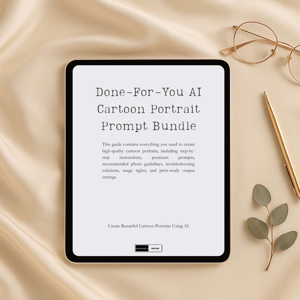 Complete Done-For-You AI Cartoon Portrait Prompt Bundle (Create, Customise, and Sell Digital Cartoon Portraits)