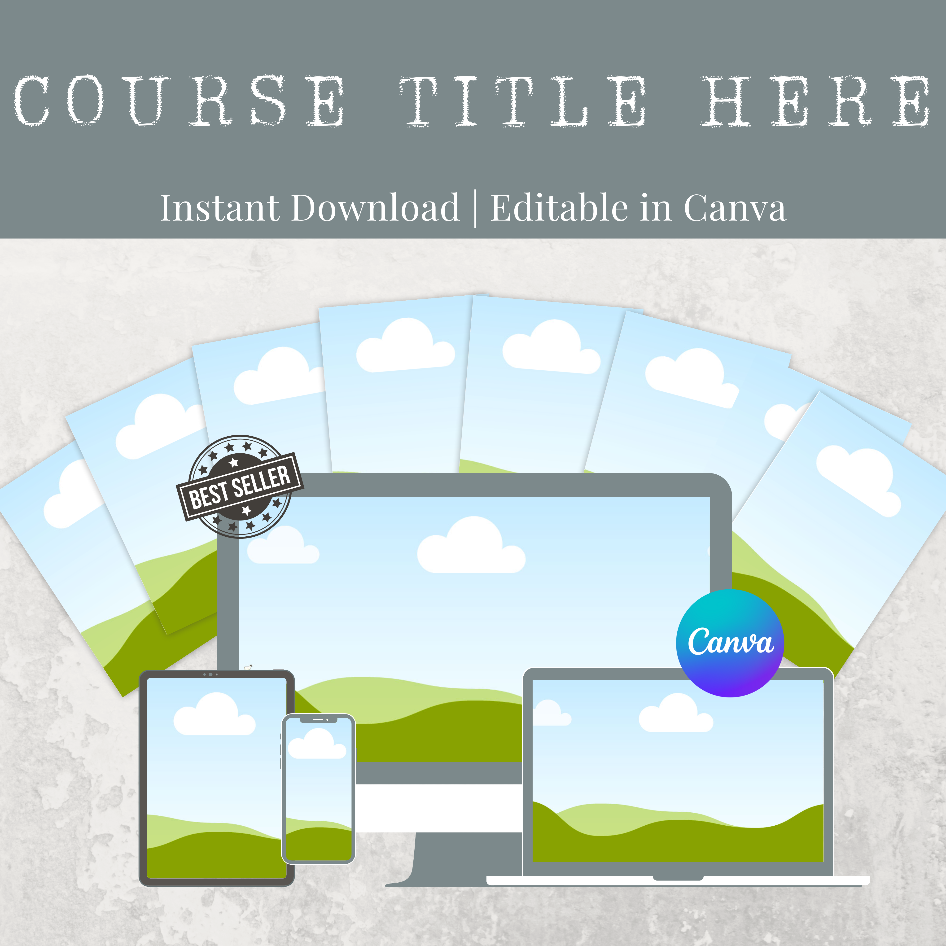 73-Page Canva Template Bundle for Course Creators & UGC Entrepreneurs