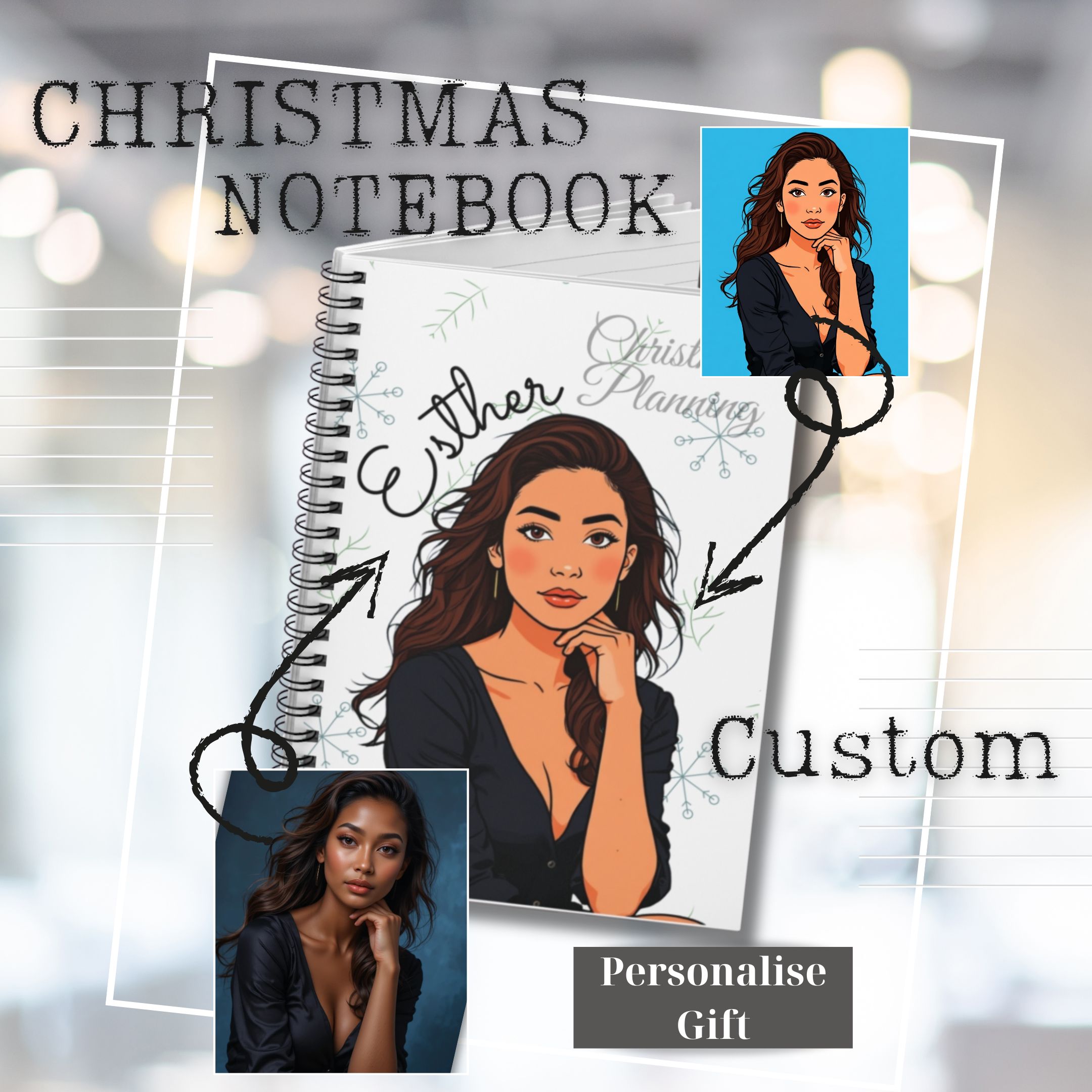 Custom Christmas Notebook Planner
