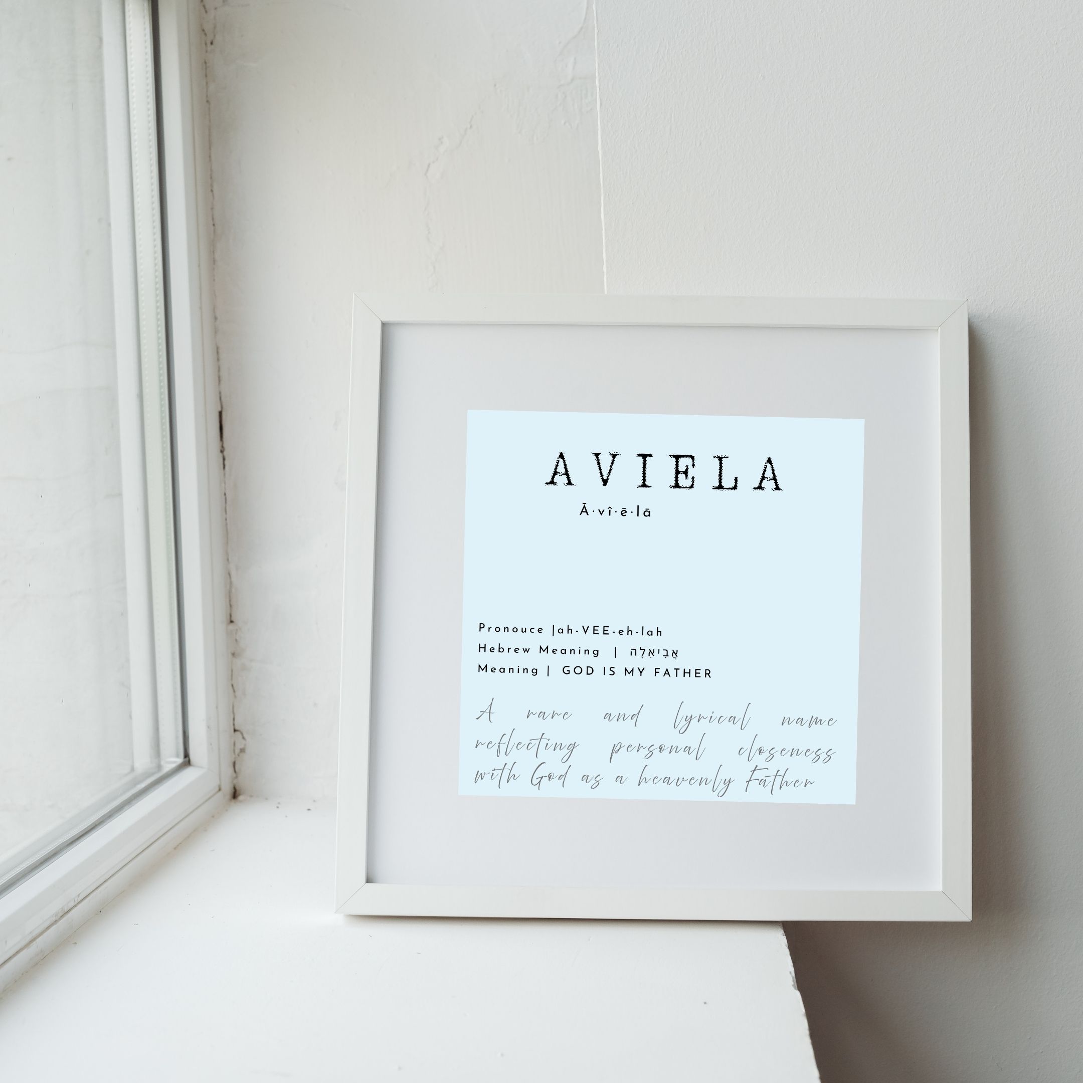 Customize Baby Name Definition Print | Custom Nursery Wall Art | Faith-Based & Meaningful Gift | Poster