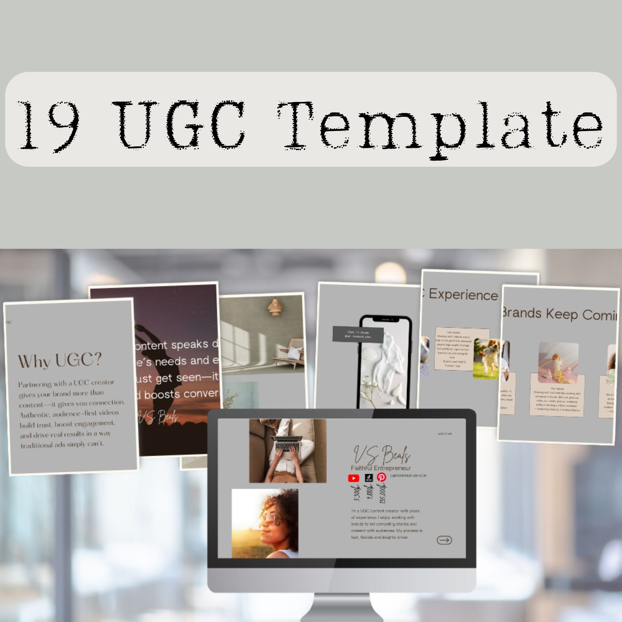 19-Page UGC Media Kit Canva Template – Pitch Brands With Confidence