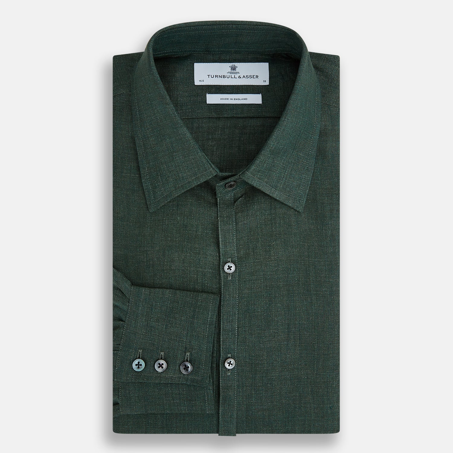 Forest Green Linen Westminster Shirt