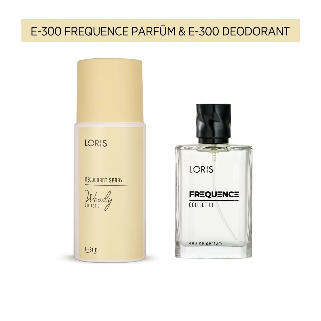 Loris E-300 Frequency Men's Perfume 50 Ml & E-300 Men's Deodorant 150 Ml