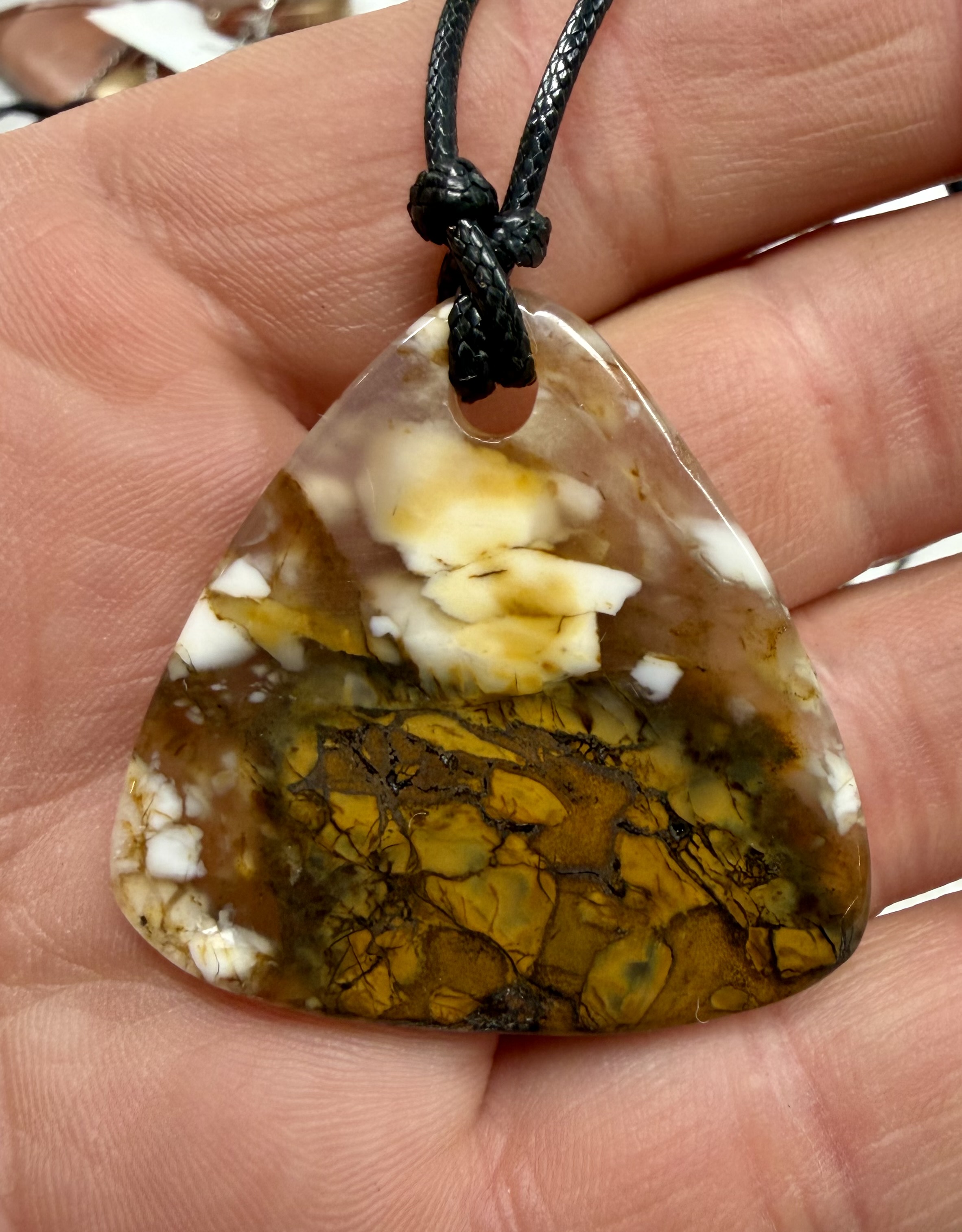 Polished Jasper Pendant