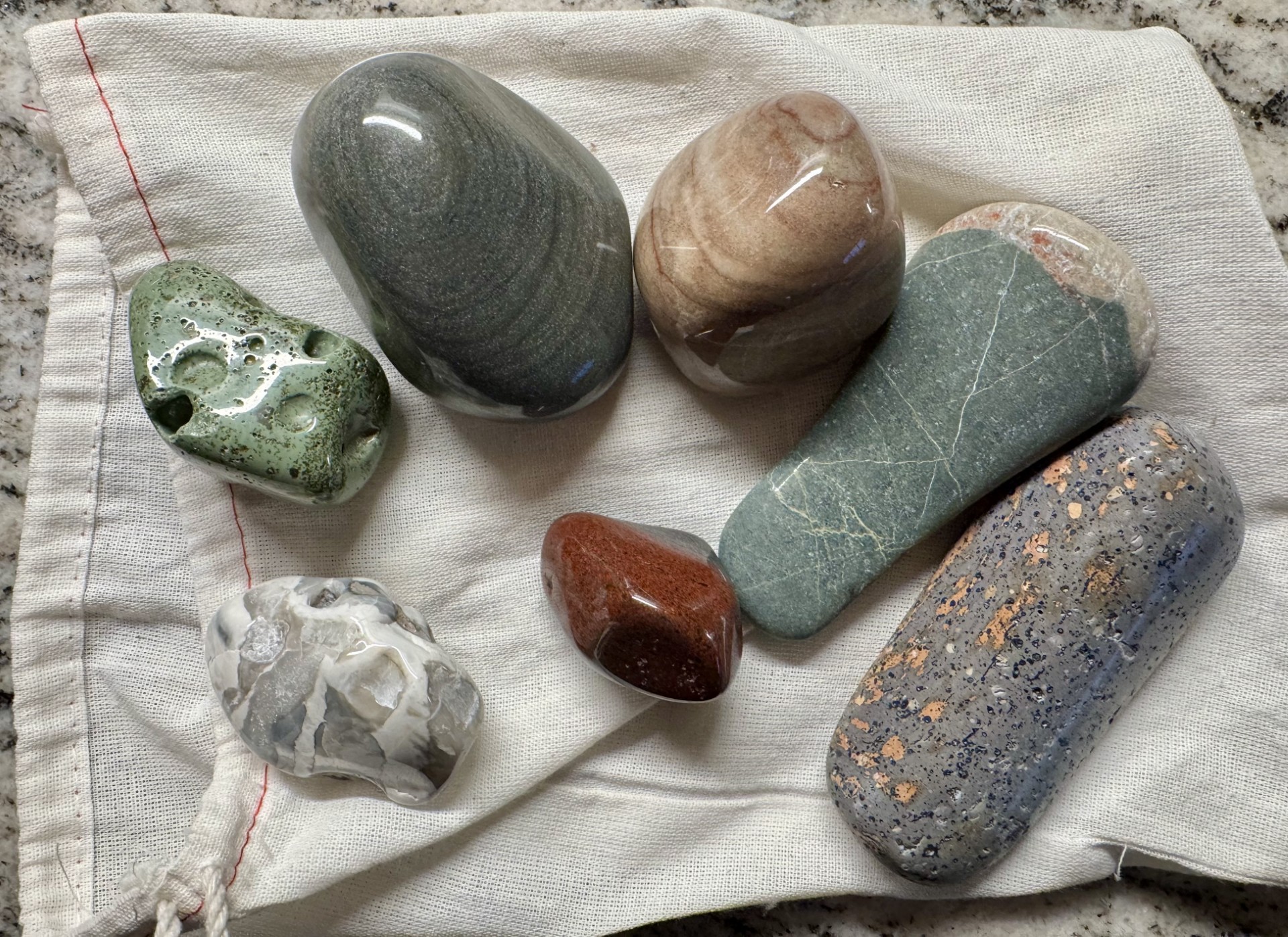 ~ 6 to 8 Misc. Polished Rocks