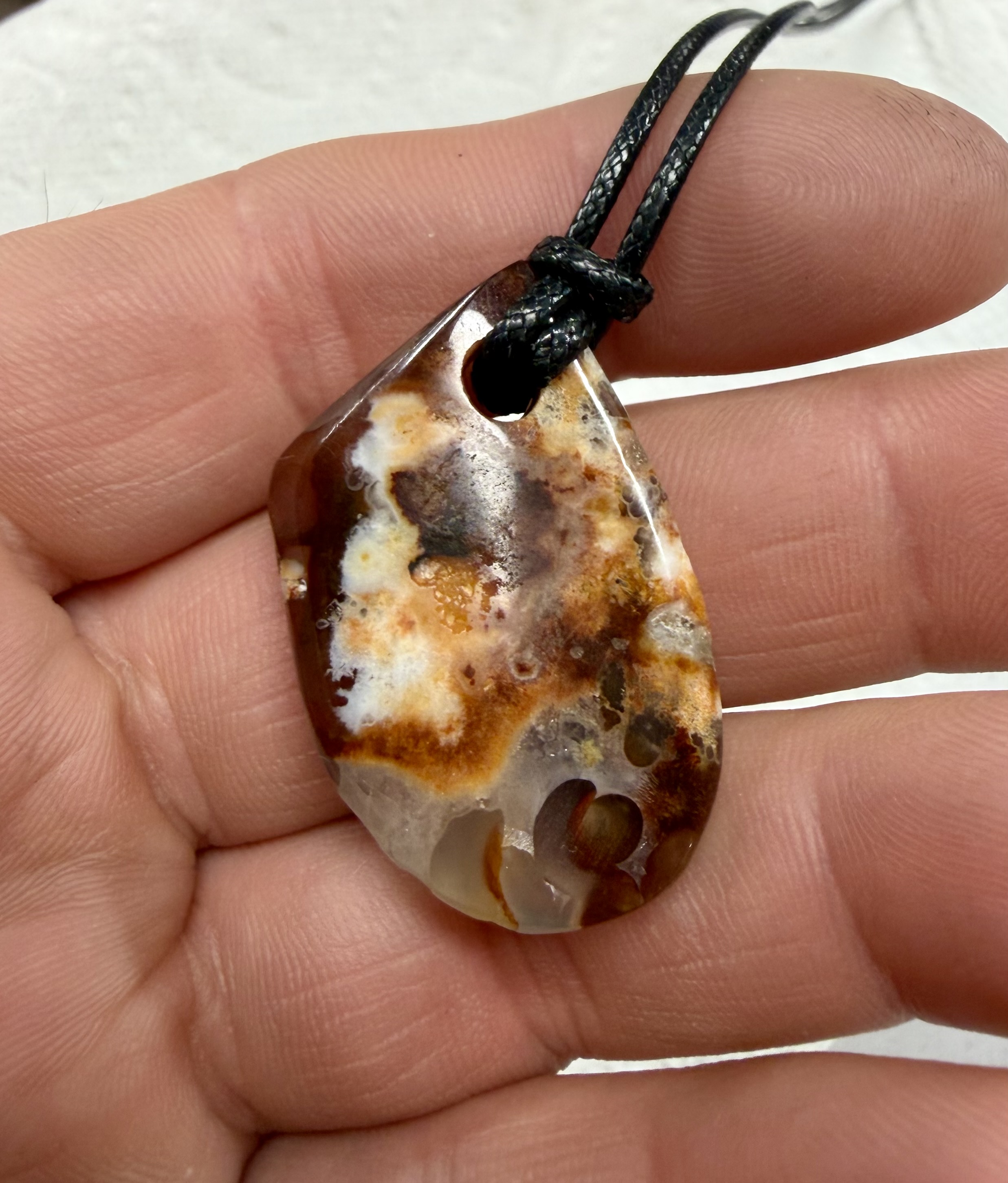Polished Agate Pendant