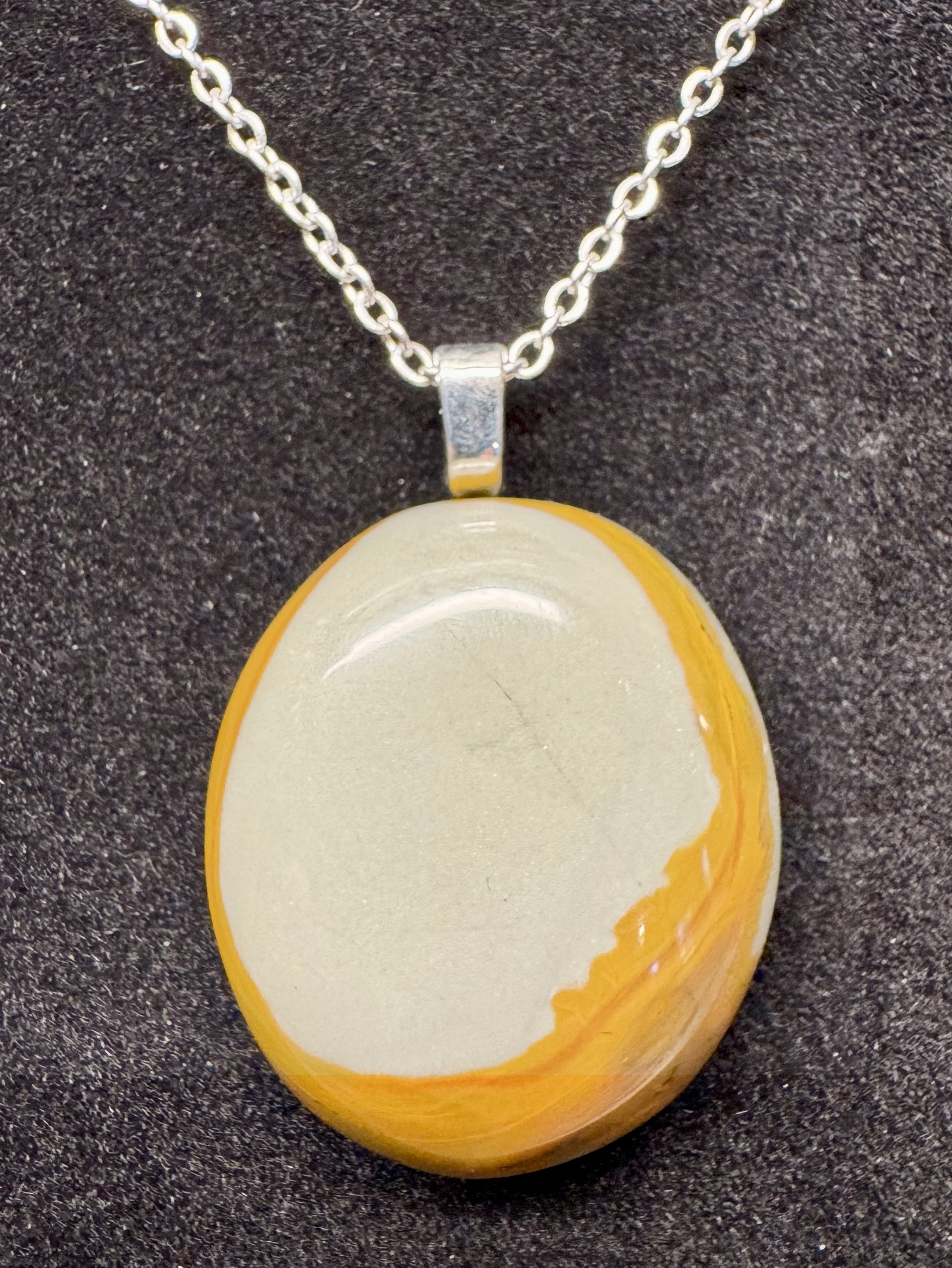  Picture Jasper Cabochon Pendant ~1.5"x1.125"