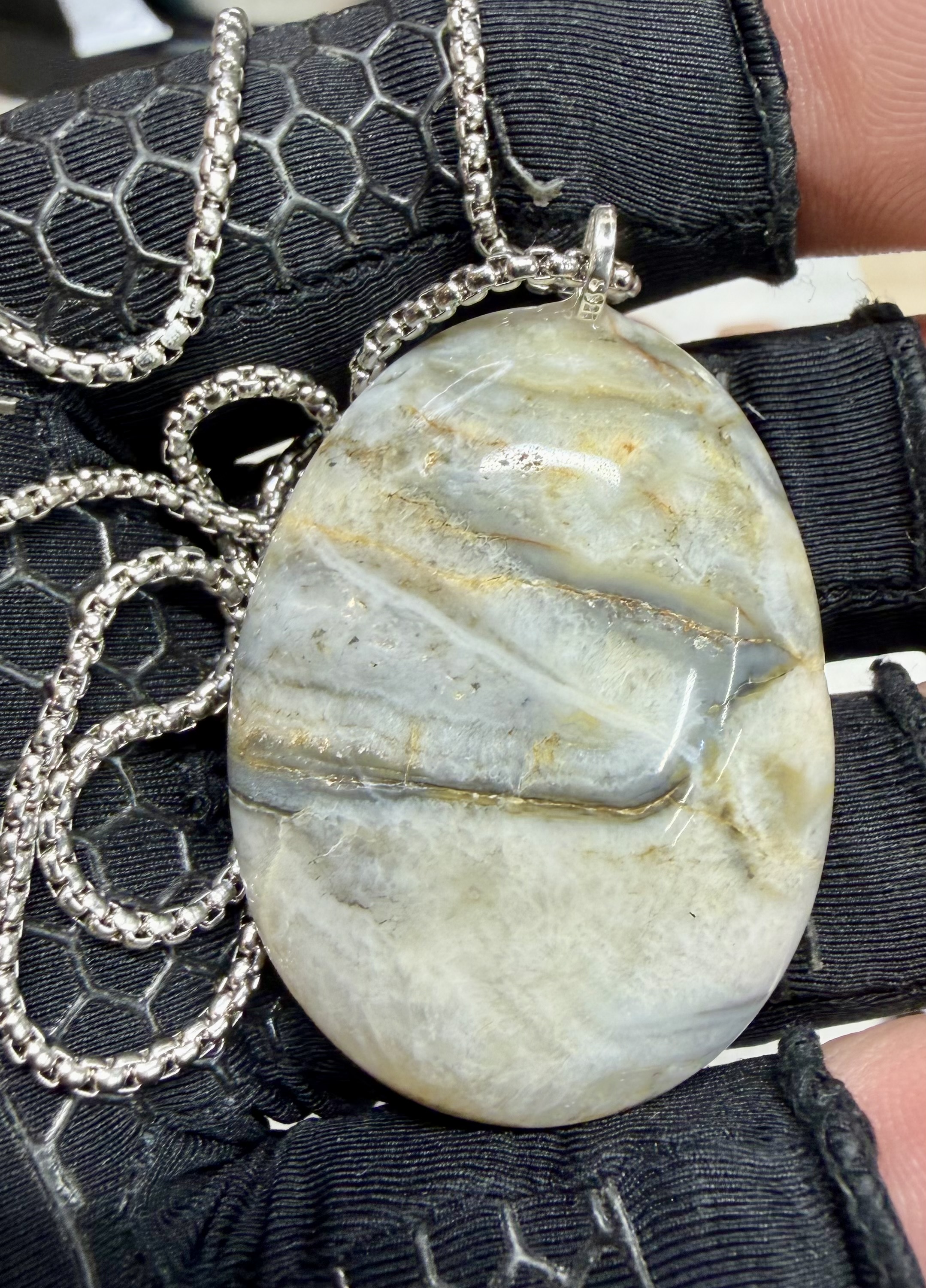 Natural Stone Pendant Necklace