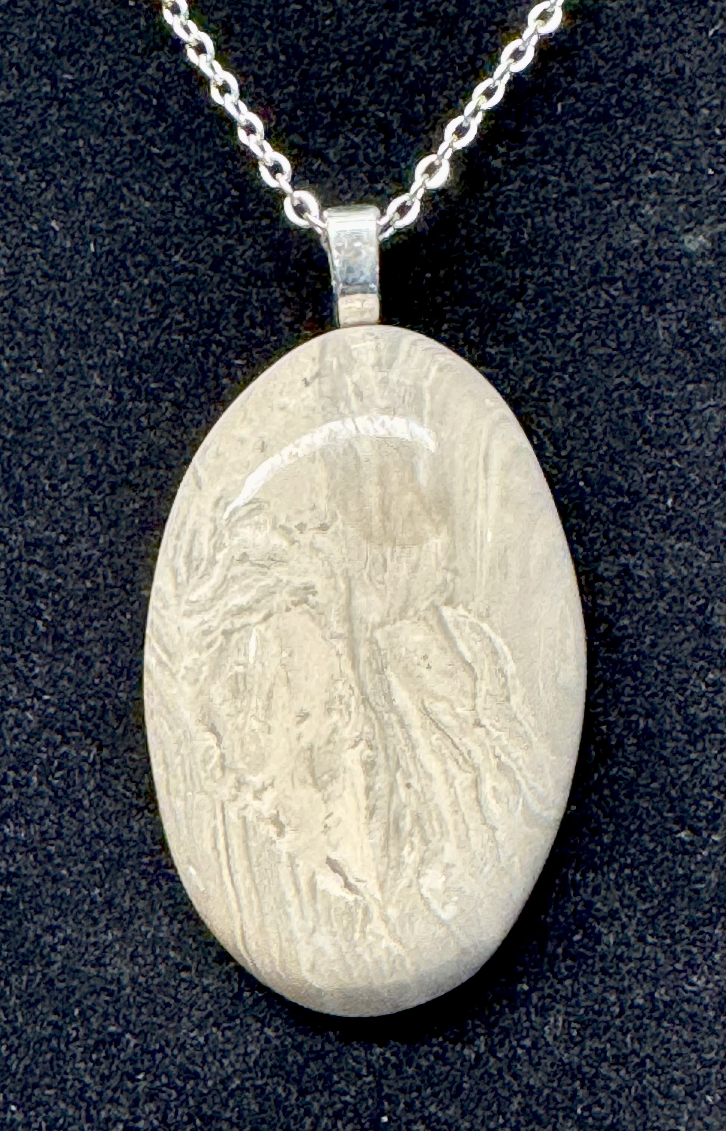 Banded Chert Pendant ~1.75"x1.125"