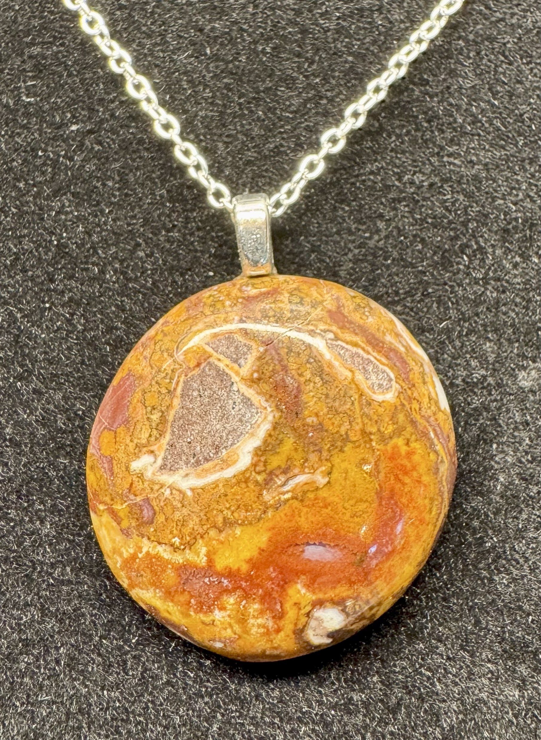 Rhyolite Pendant ~1" diameter