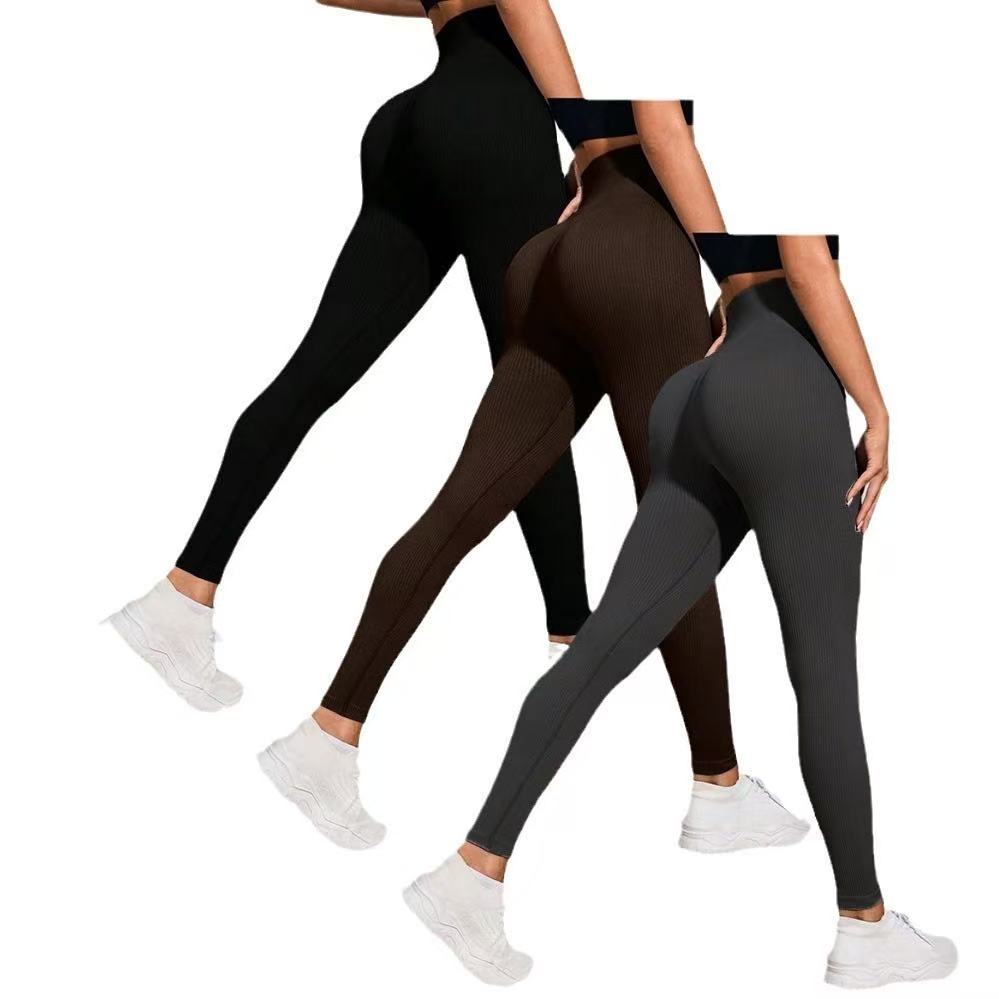 Threaded Seamless Yoga Pants Fitness