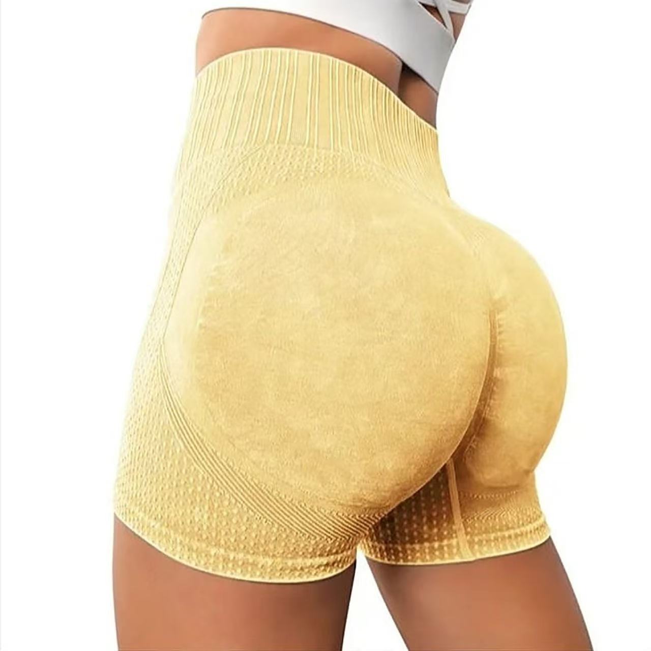 Skinny High Waist Sexy Peach Yoga Pants 3/4 Shorts