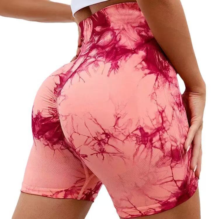 Skinny High Waist Sexy Peach Yoga Pants 3/4 Shorts