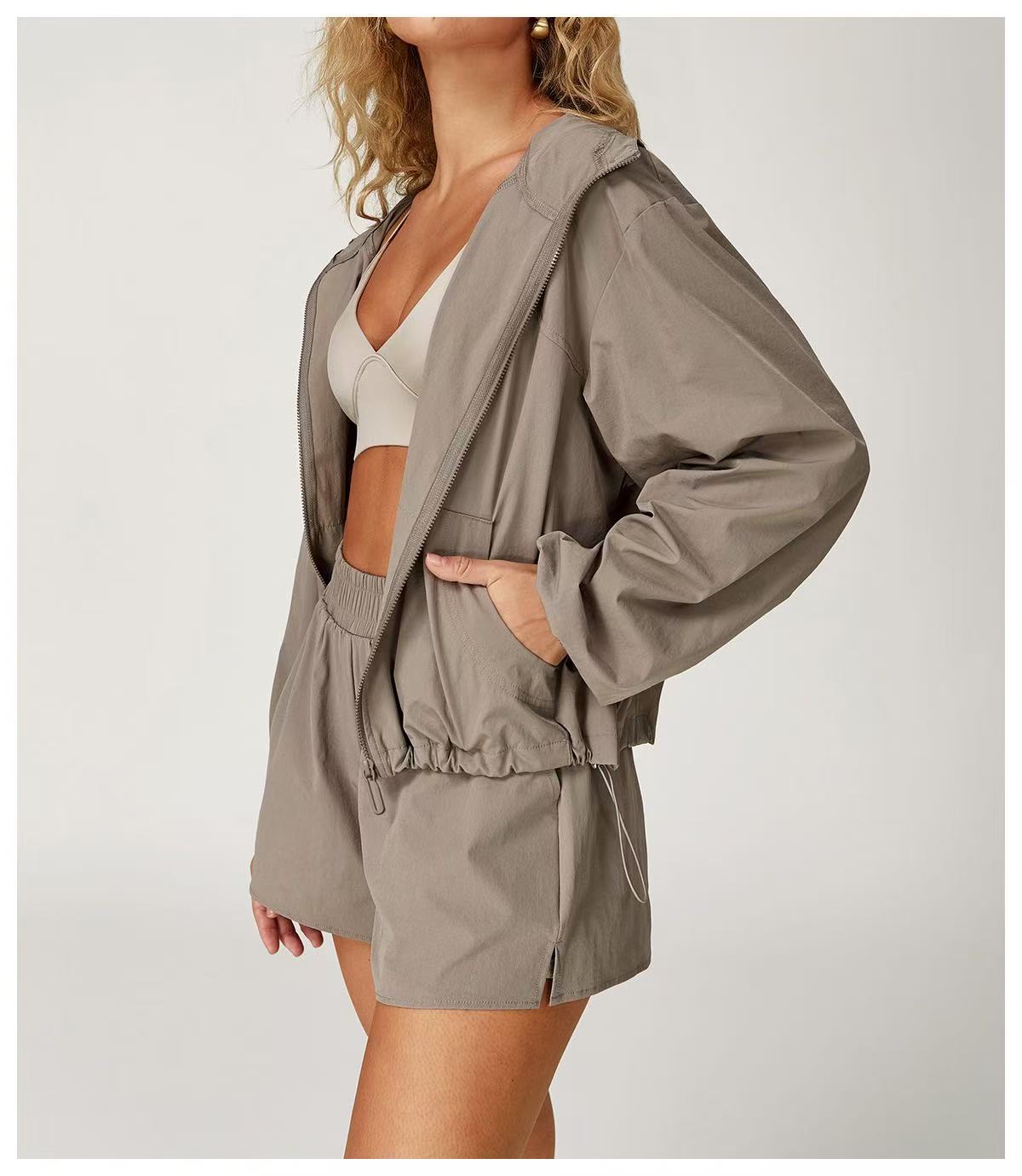 Quick-drying sports anti-ultraviolet sunscreen clothing jacket women